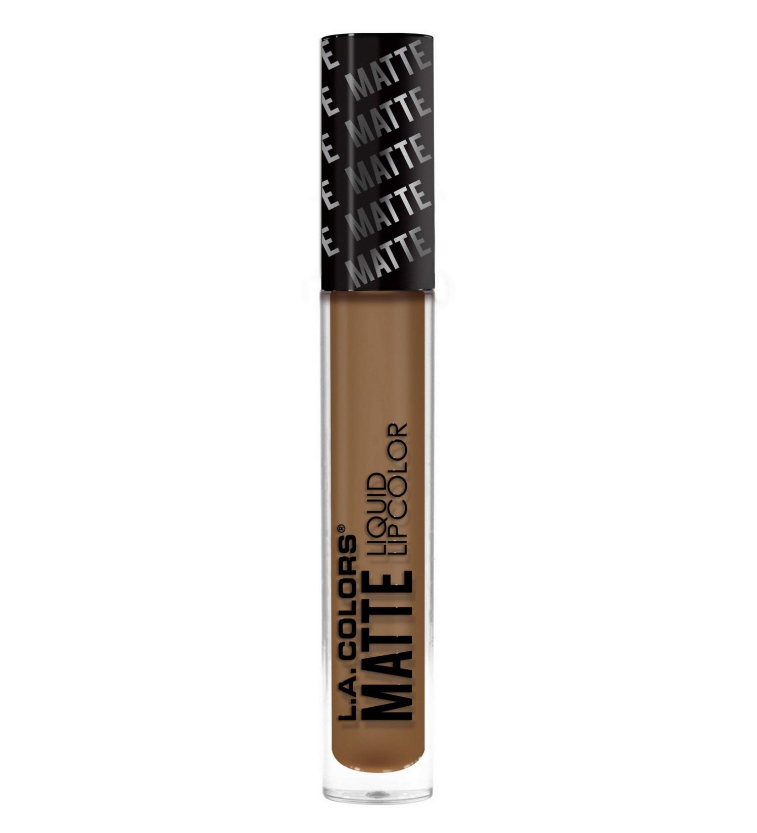 L.A. COLORS Matte Liquid Lip Color Suede 1 Ounce (CLG402) - Long-Lasting Formula - Buy Online on GoSupps.com