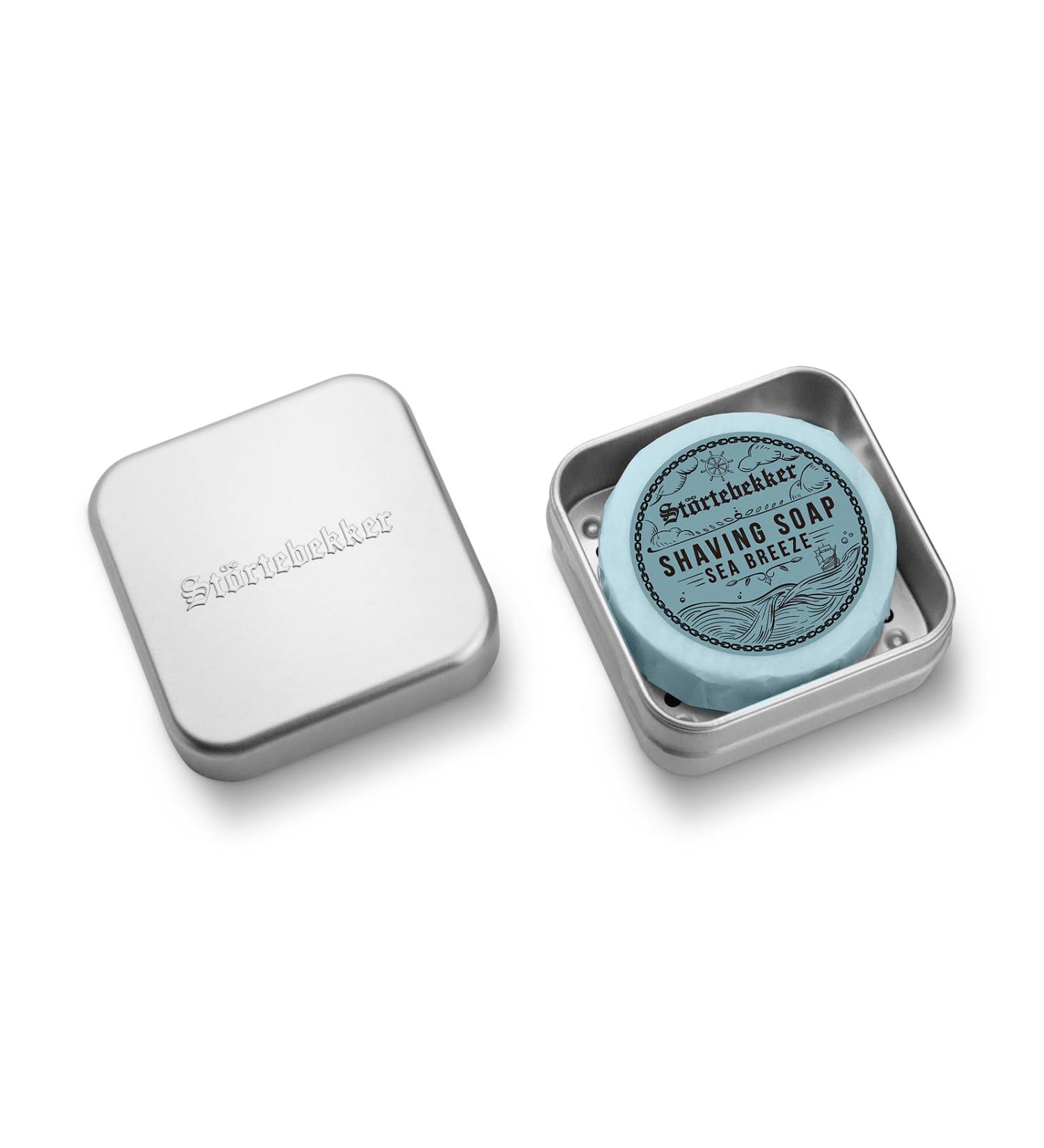 St rtebekker Shaving soap and soap box set Aluminium soap box with shaving soap in different variations Vegan shaving soap handmade in a soap factory - Buy Online on GoSupps.com