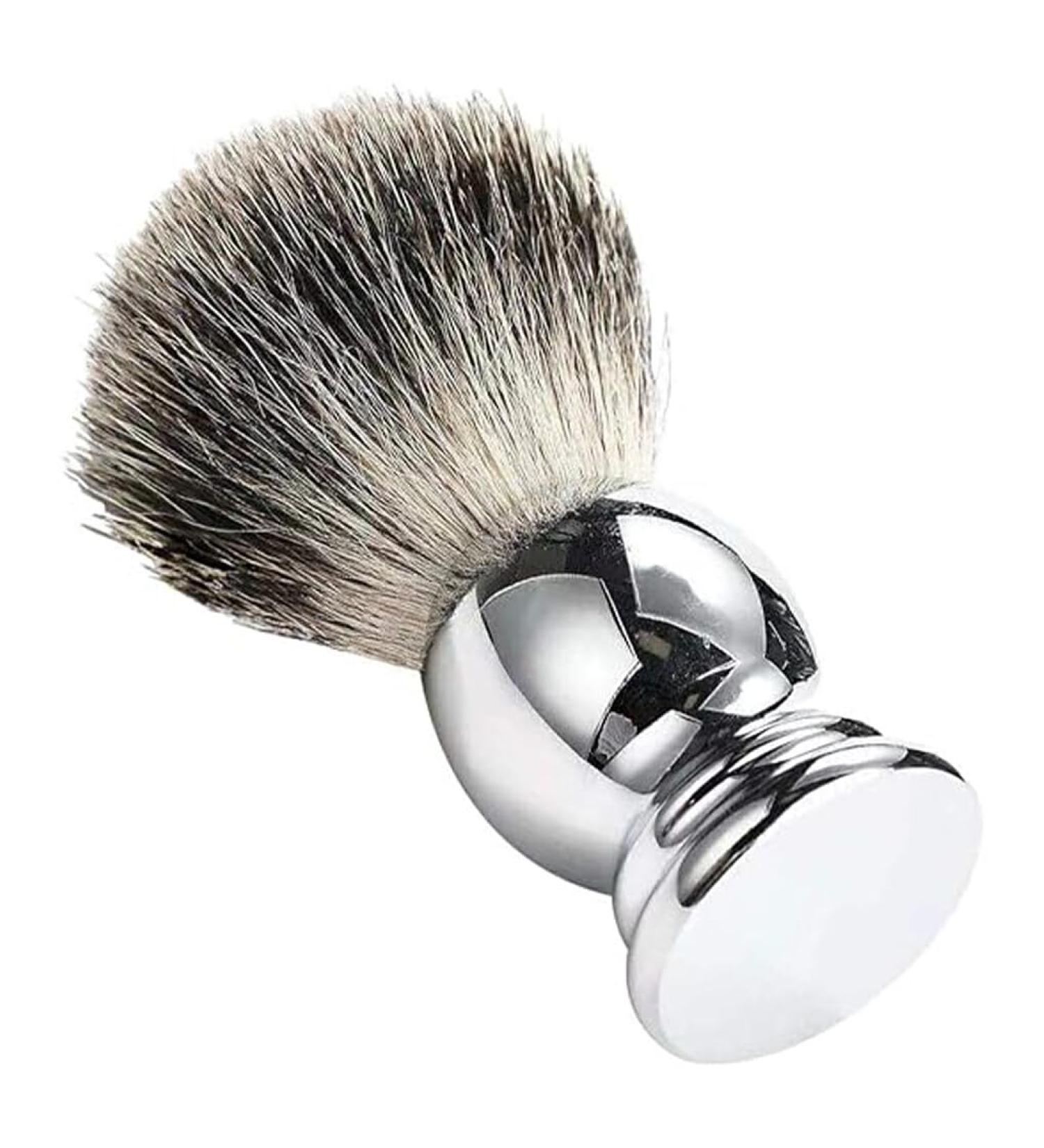 Auclopvzz Compact Portable Beard Brush - Metal Handle Razor Brush for On-the-Go Grooming | Premium Roof Hair Shaving Brushes - Buy Online on GoSupps.com