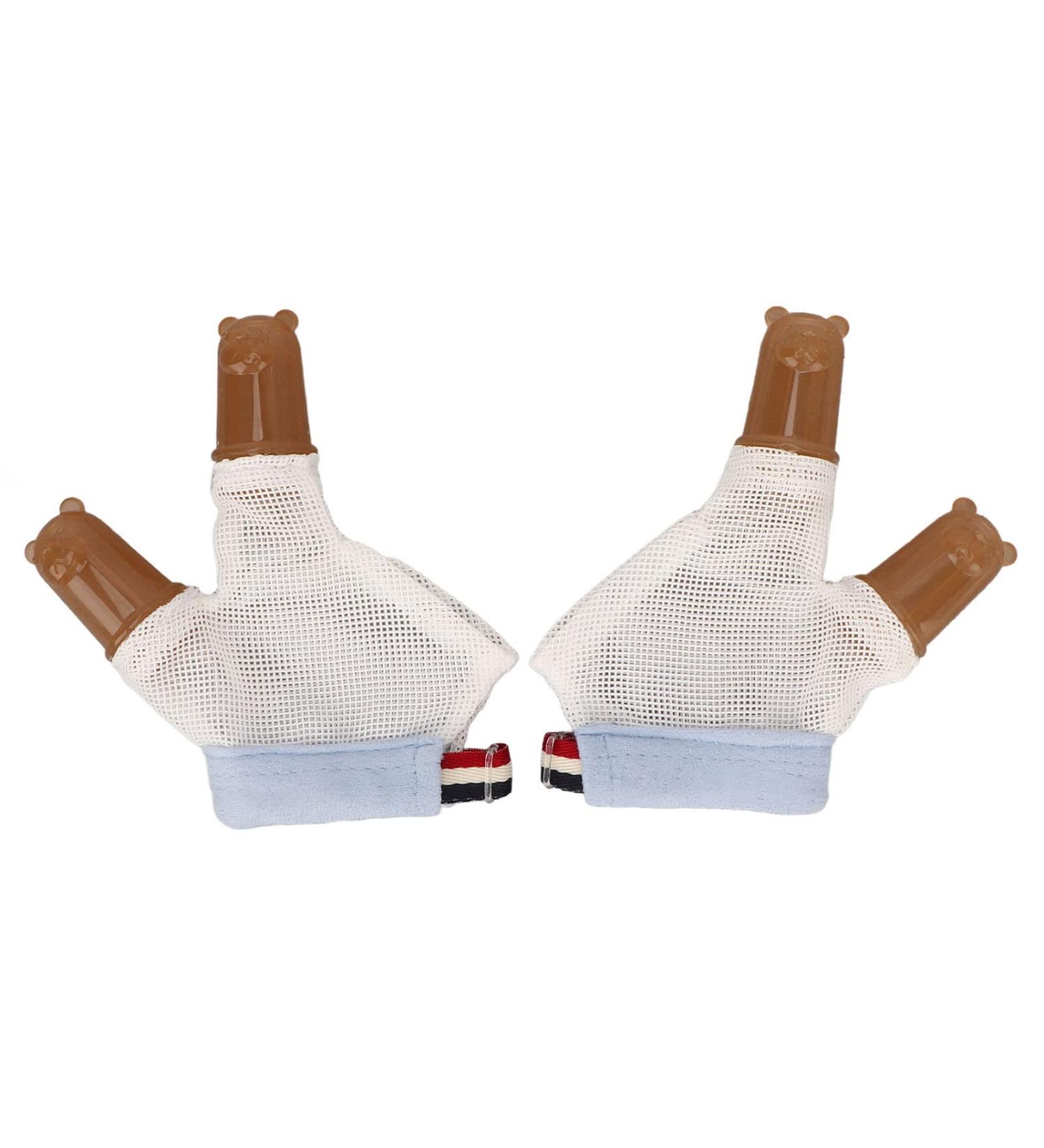 Buy Baby Stop Thumbs Finger Protection Set - Soft Silicone Breathable 2-Finger Design for Thumb Sucking Relief - Buy Online on GoSupps.com