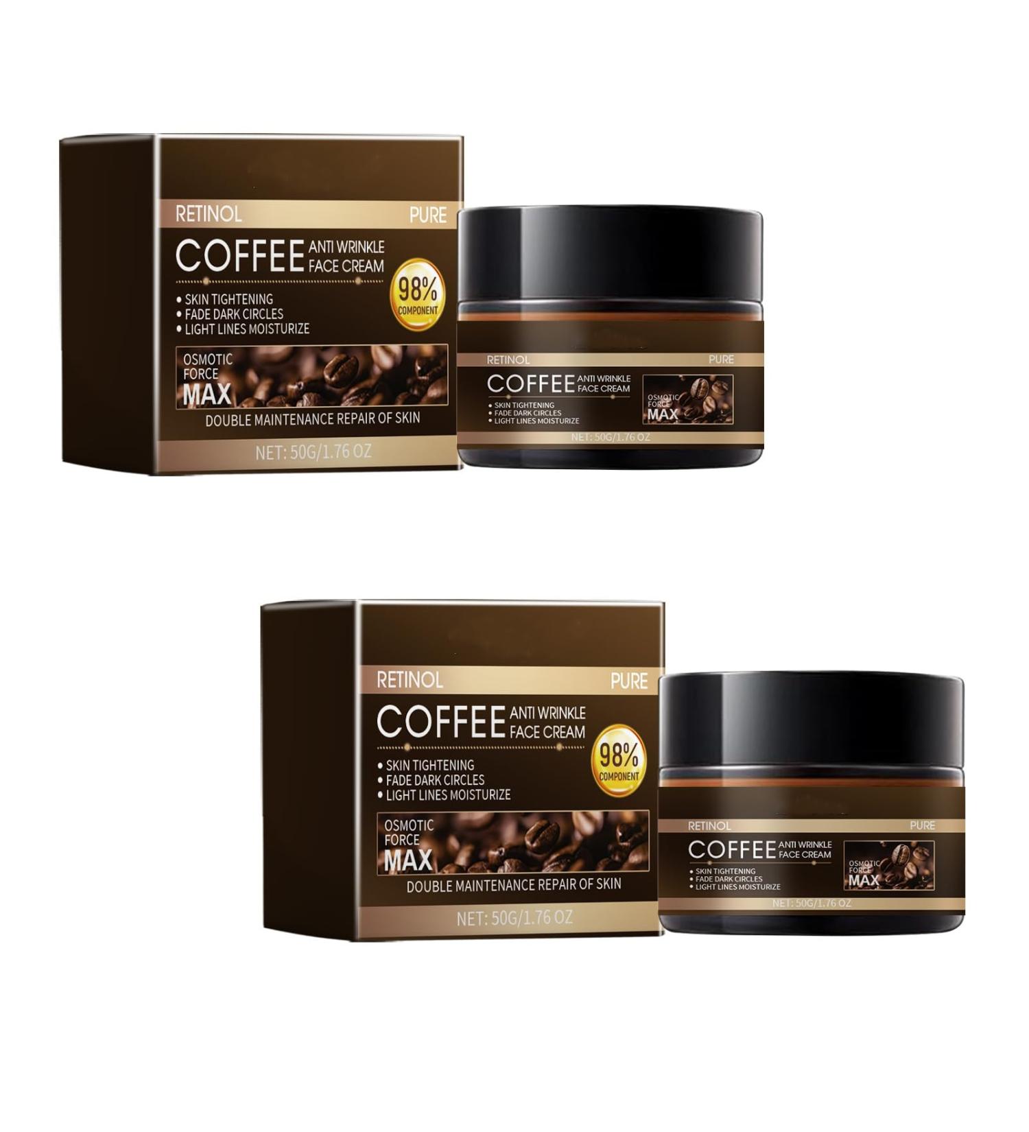 Caffeine & Retinol Eye Cream 50g Anti-Wrinkle Caffeine & Retinol Eye Cream For Bags & Under Eye Bags (2) - Buy Online on GoSupps.com