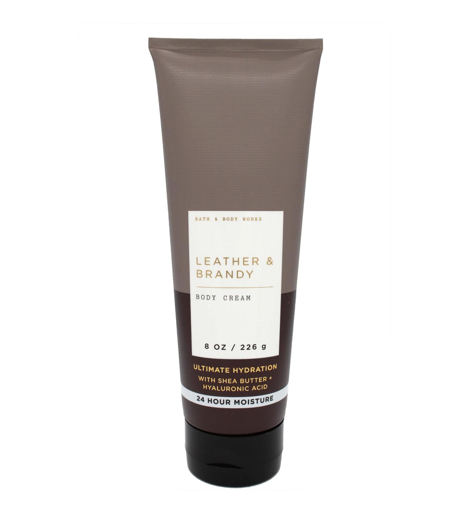 MYT BBW - Bath and Body - Leather & Brandy Ultimate Hydration Body Cream 8oz. (Pack of 1)