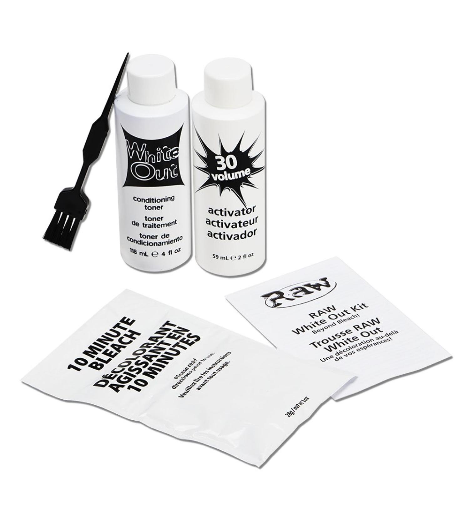 RAW Beyond Bleach White-Out Kit with Conditioning Toner - 30 Volume Activator - Buy Online on GoSupps.com