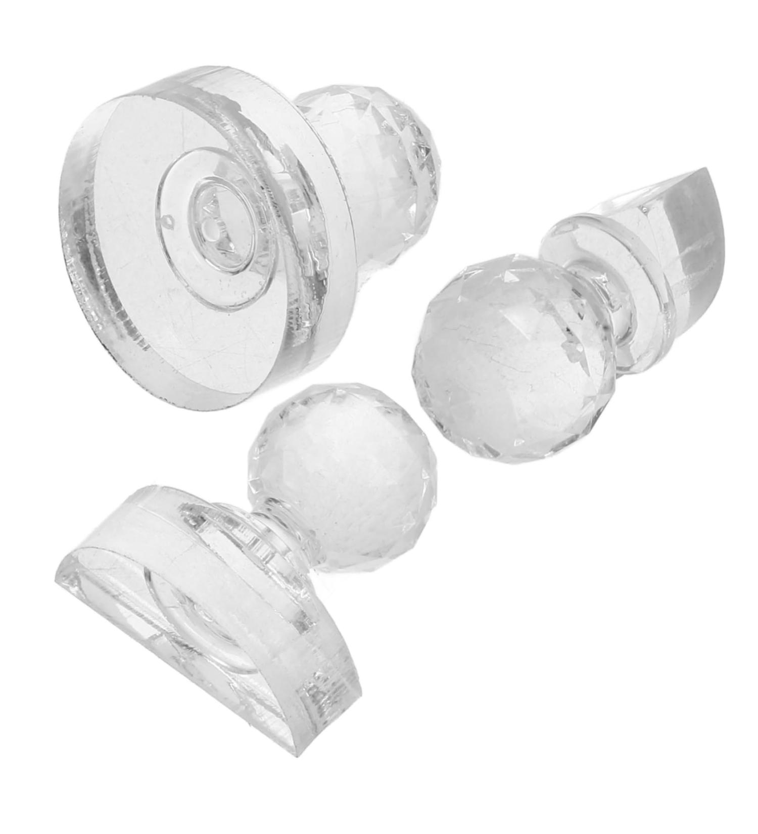 DRESSOOS 3pcs Platen Tool Eye Shadow Stamp Tool Makeup Powder Stamper Tamper Transparent Acrylic - Buy Online on GoSupps.com