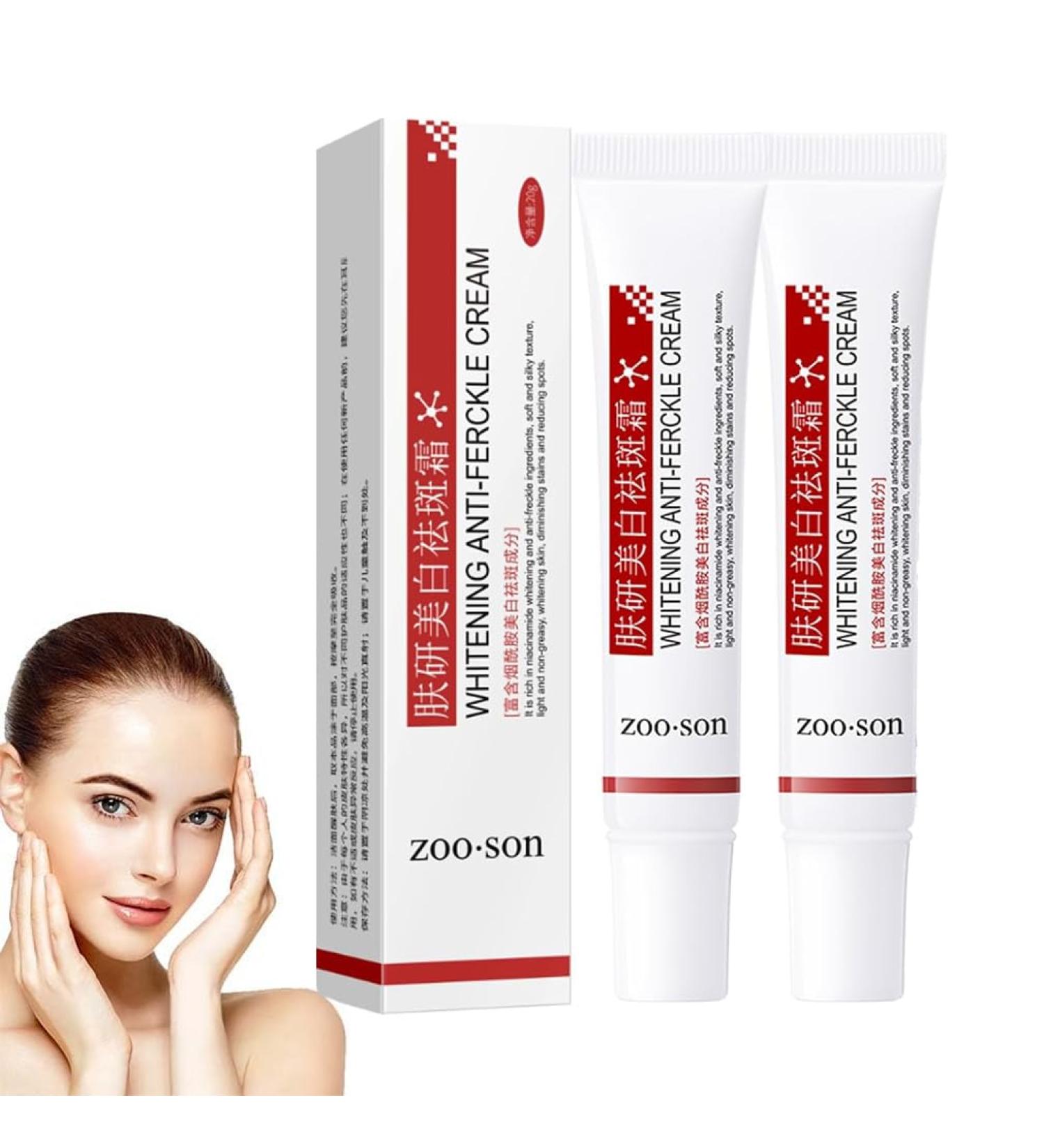 2PCS Fuyan Whitening and Anti-Freckle Cream Cr me blanchissante et anti-taches de rousseur Fuyan Cr me anti-rides hydrate et claire la peau cr me antipigmentation pour le visage - Buy Online on GoSupps.com