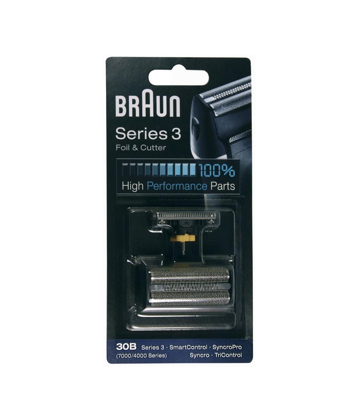 Braun 30B Series 3 Replacement Foil & Cutter Set - Compatible with 7000/4000 Series - Buy Online on GoSupps.com
