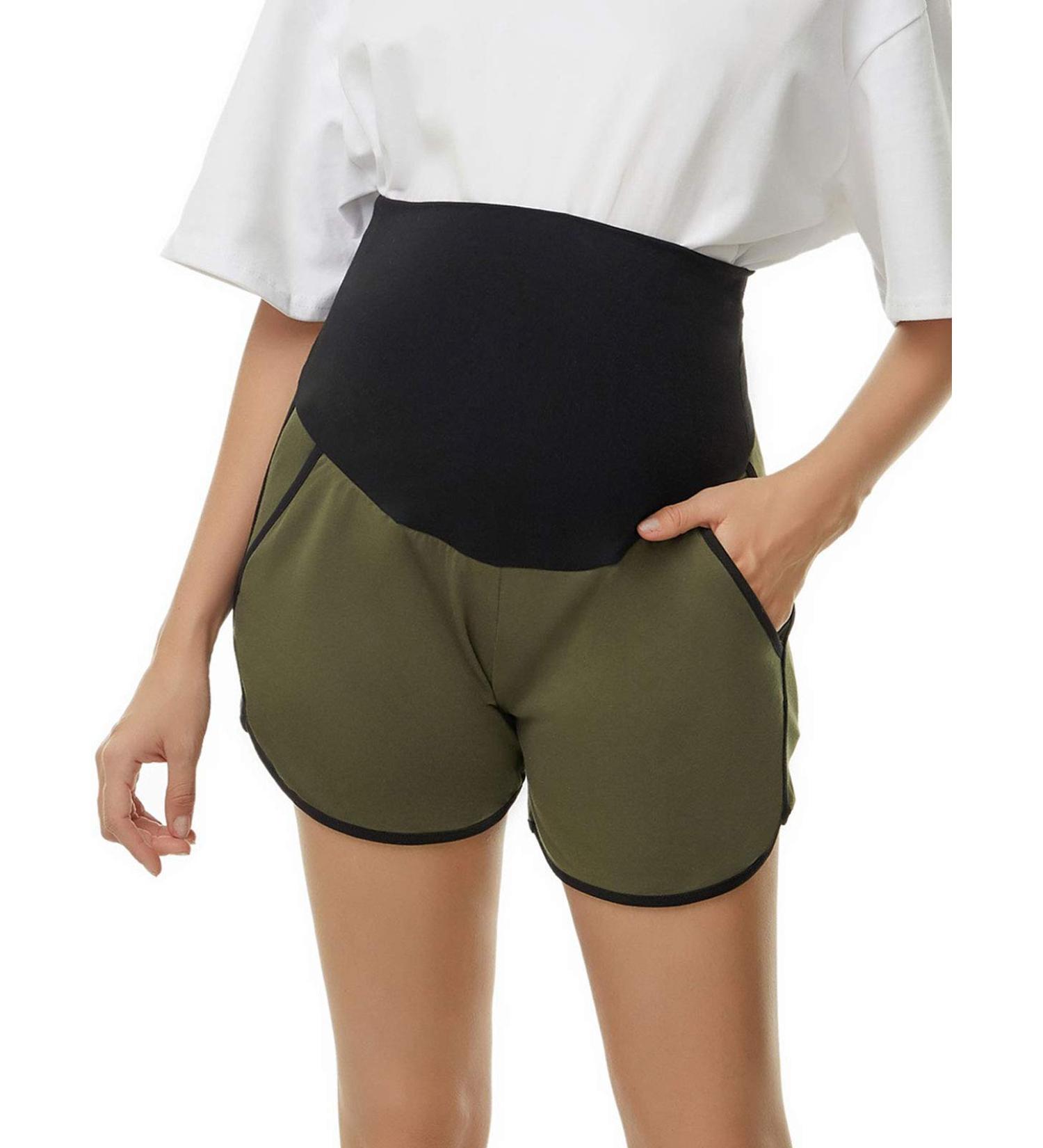 Love2Mi Maternity Tights Leggings XL Black/Green - Comfy Pregnancy Pants - Buy Online on GoSupps.com