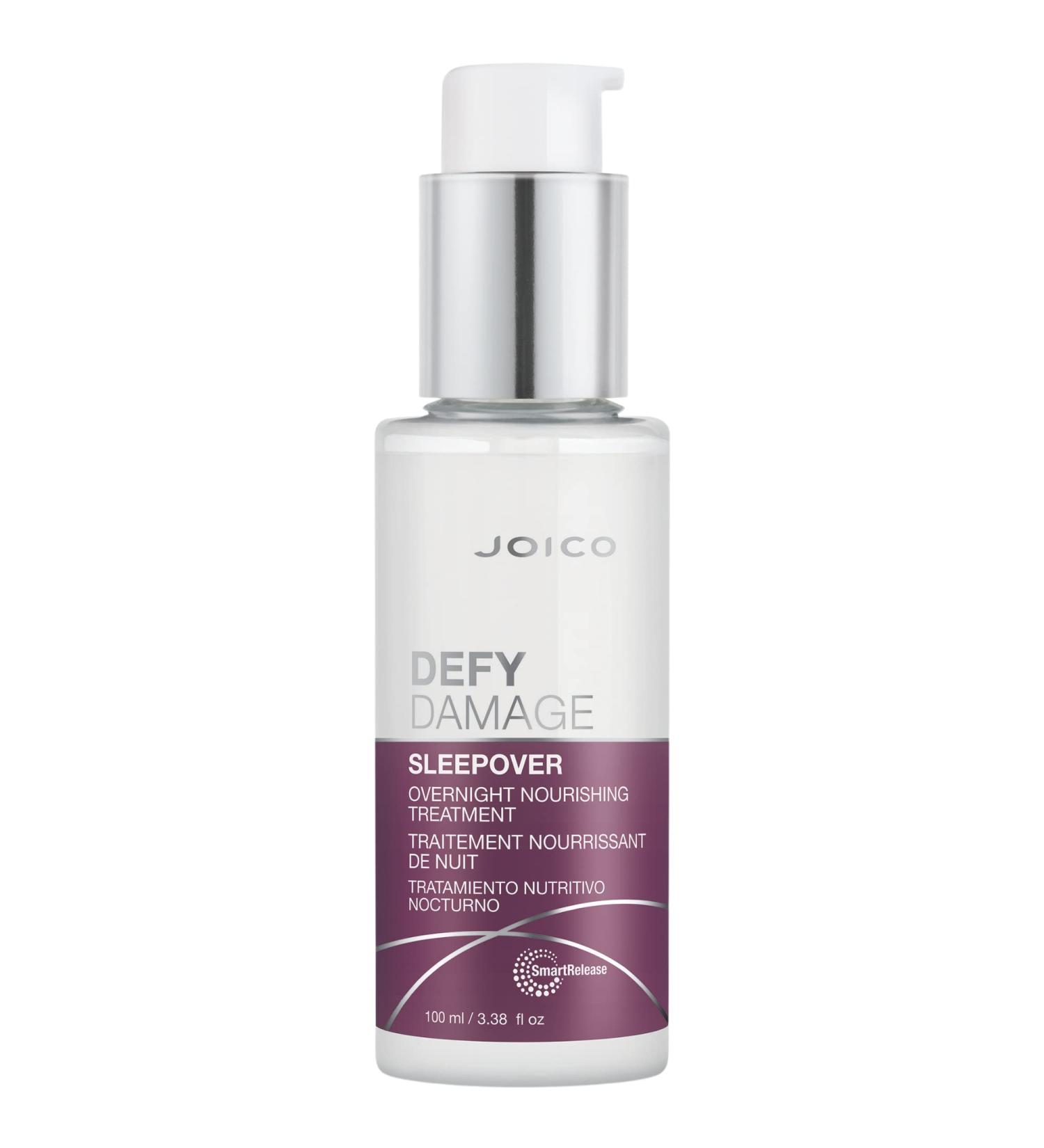 Joico Defy Damage Sleepover Nourishing Treatment | Strengthen Bonds, Reduce Breakage, and Smooth Hair | No Rinse Formula with Arginine & Keratin | 3.38 Fl Oz - Buy Online on GoSupps.com