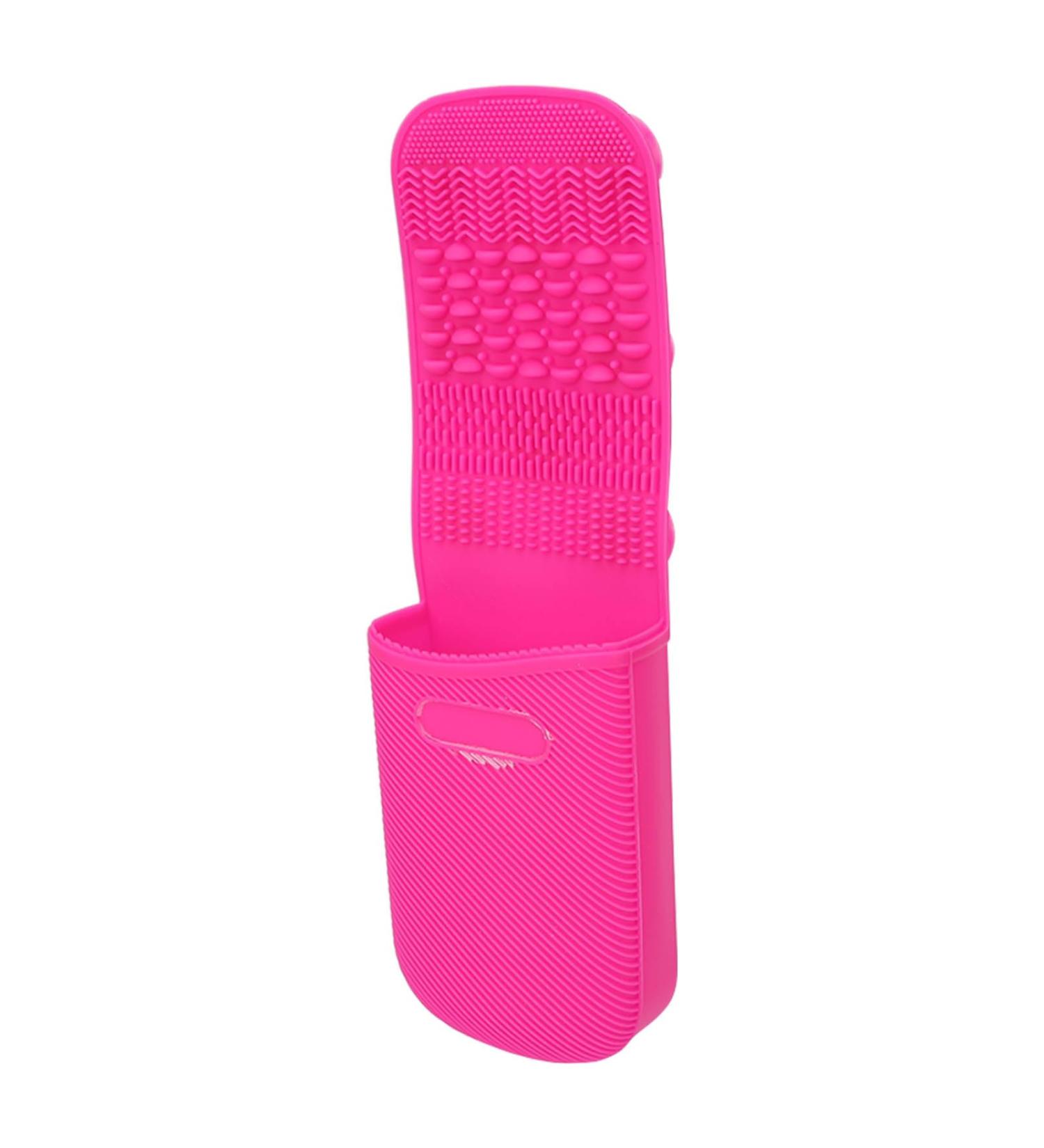 Silicone Makeup Brush Cleaning Mat Multifunctional Easy Clean Suction Cup Tools Storage Cosmetic Brush Cleaning Mat for Grease Removal - Buy Online on GoSupps.com