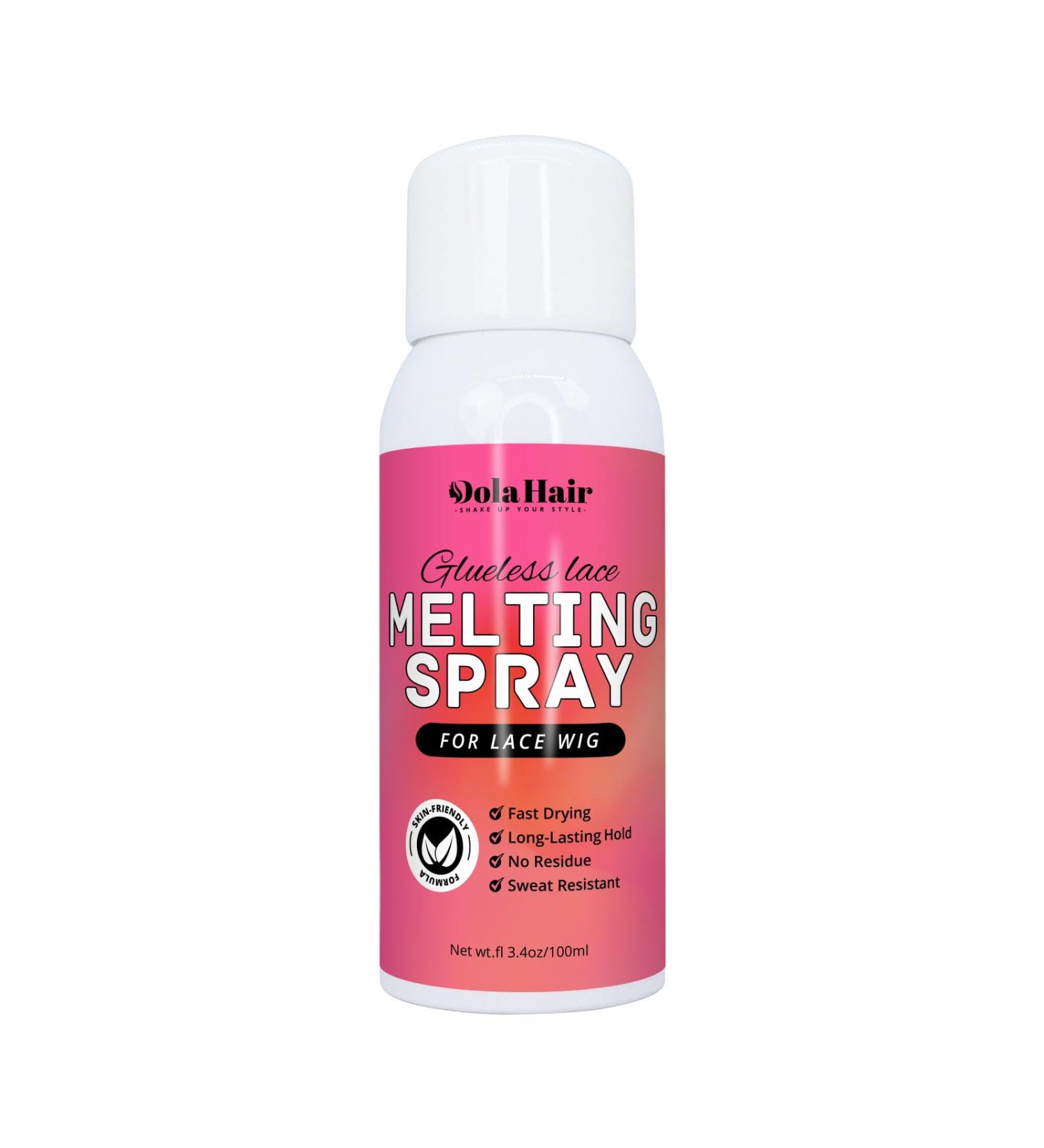 Dolahair Lace Melting and Holding Spray for GlueLess Wig Hair Adhesive for Wigs Wig Spray Medium Hold Edge and Hairline Protect Wig Spray Glue Spray Wig Melting Spray Lace Bond Spray - Buy Online on GoSupps.com