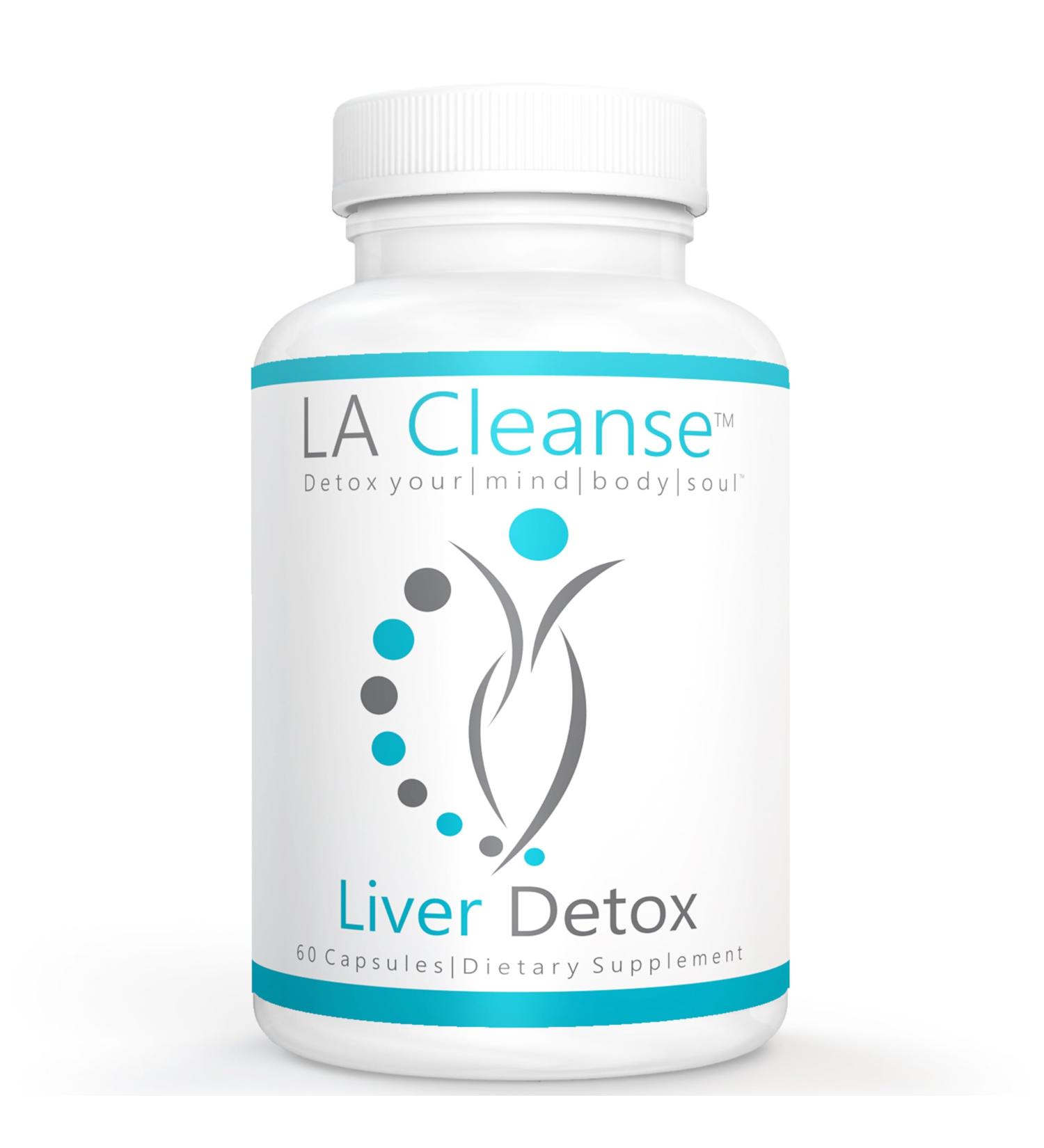 LA Cleanse Liver Detox Supplements - 60 Capsules - 300 mg Solarplast Spinach Leaf Extract Artichoke Leaf Milk Thistle Seed for Liver Cleanse Detox & Repair and Smoother Digestion - Buy Online on GoSupps.com