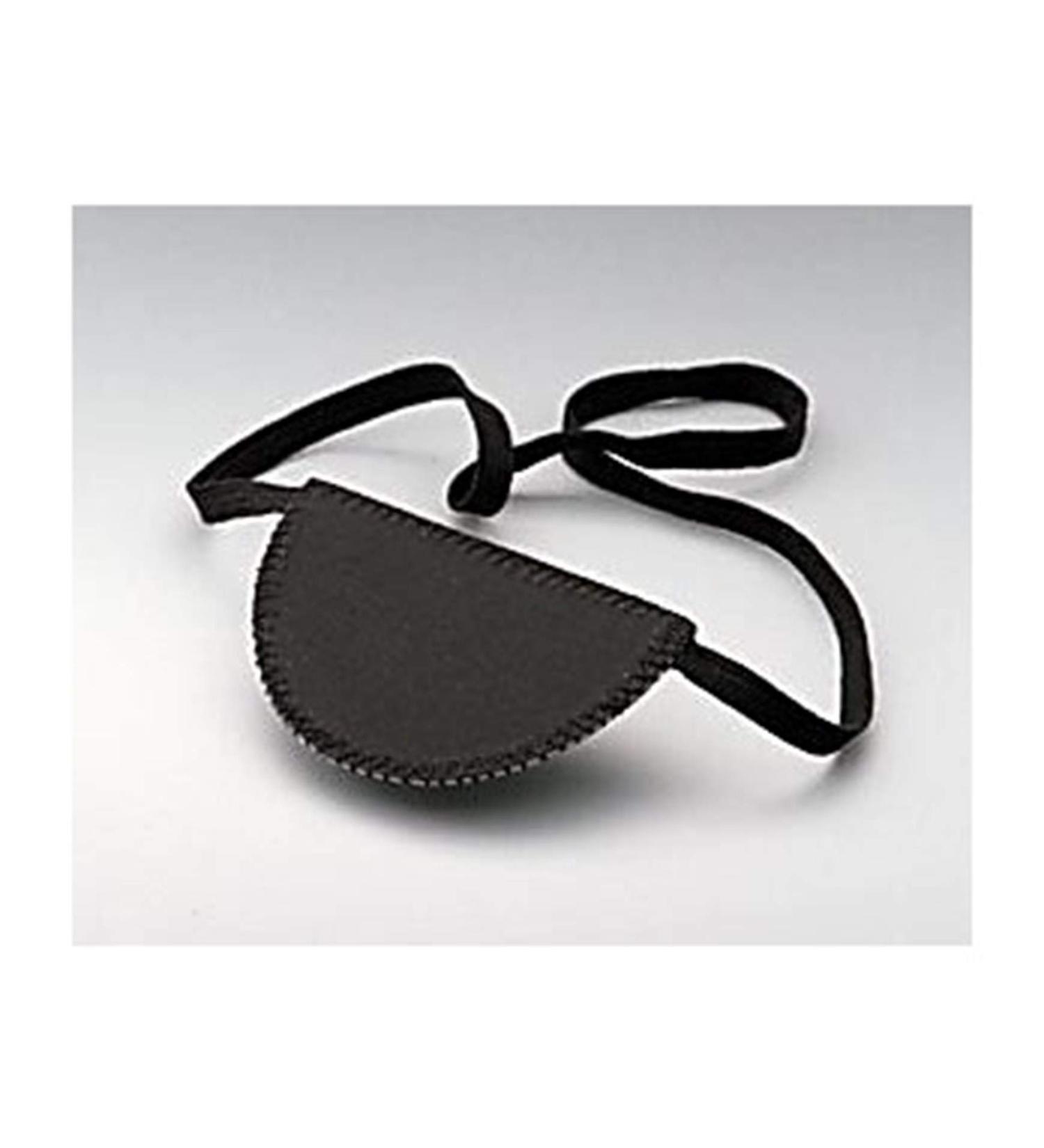 Dukal TEC 4473 Tech-Med Eye Patch Flat Elastic Head Band Sateen Finish Black (Pack of 12)