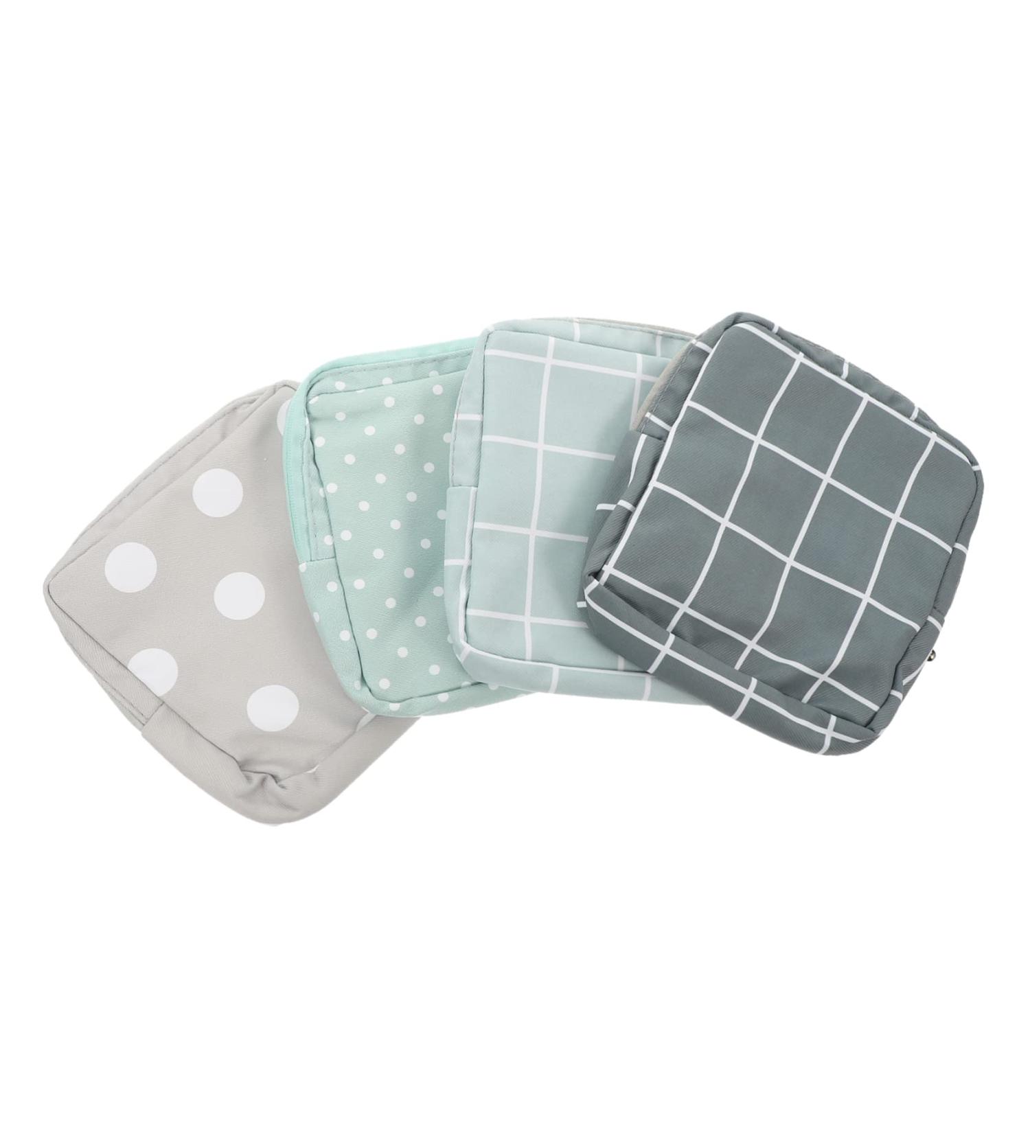 Lurrose Menstrual Pad Storage Bag Set - Travel Makeup & Small Purse Organizer for Women - Zippered Menstrual Pad Pouch - Buy Online on GoSupps.com