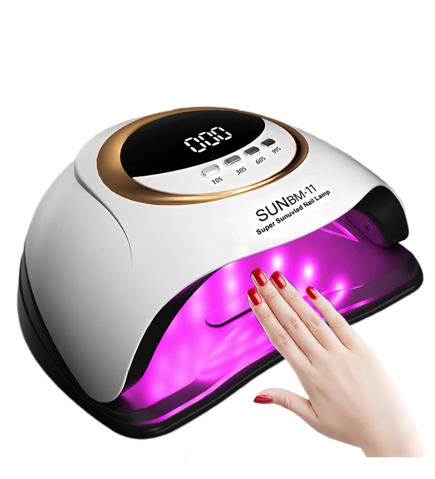 Buy UV LED Nail Lamp 280W Professional Nail Dryer with 66 Beads Fast Curing Gel Polish Auto Sensor & 4 Timer Settings for Perfect Nail Art International Shipping Available - Buy Online on GoSupps.com