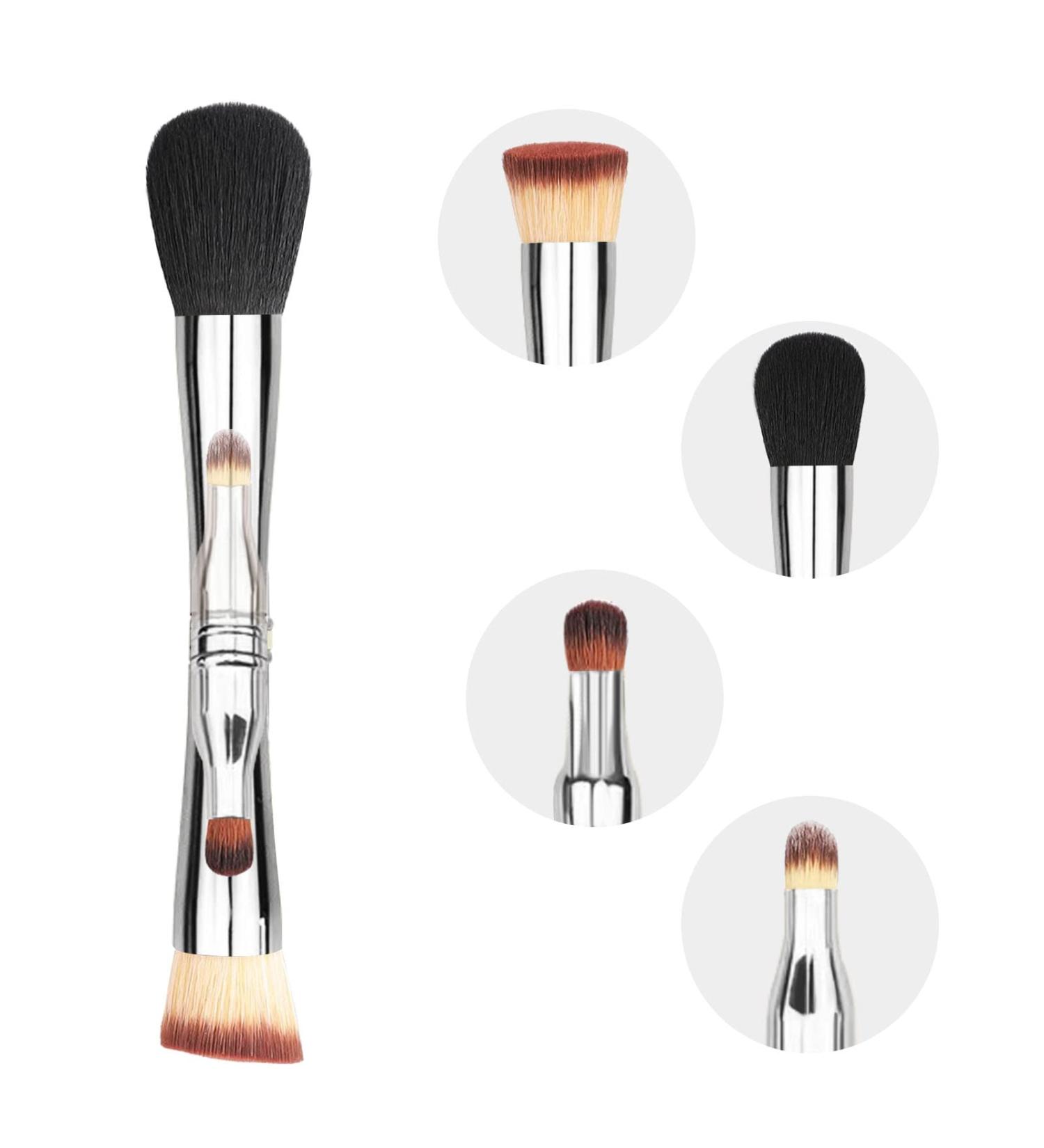 4 in 1 Double Ended Makeup Brush Set - Multi-functional Foundation & Concealer Brush for Perfect Application | International Shipping Available - Buy Online on GoSupps.com