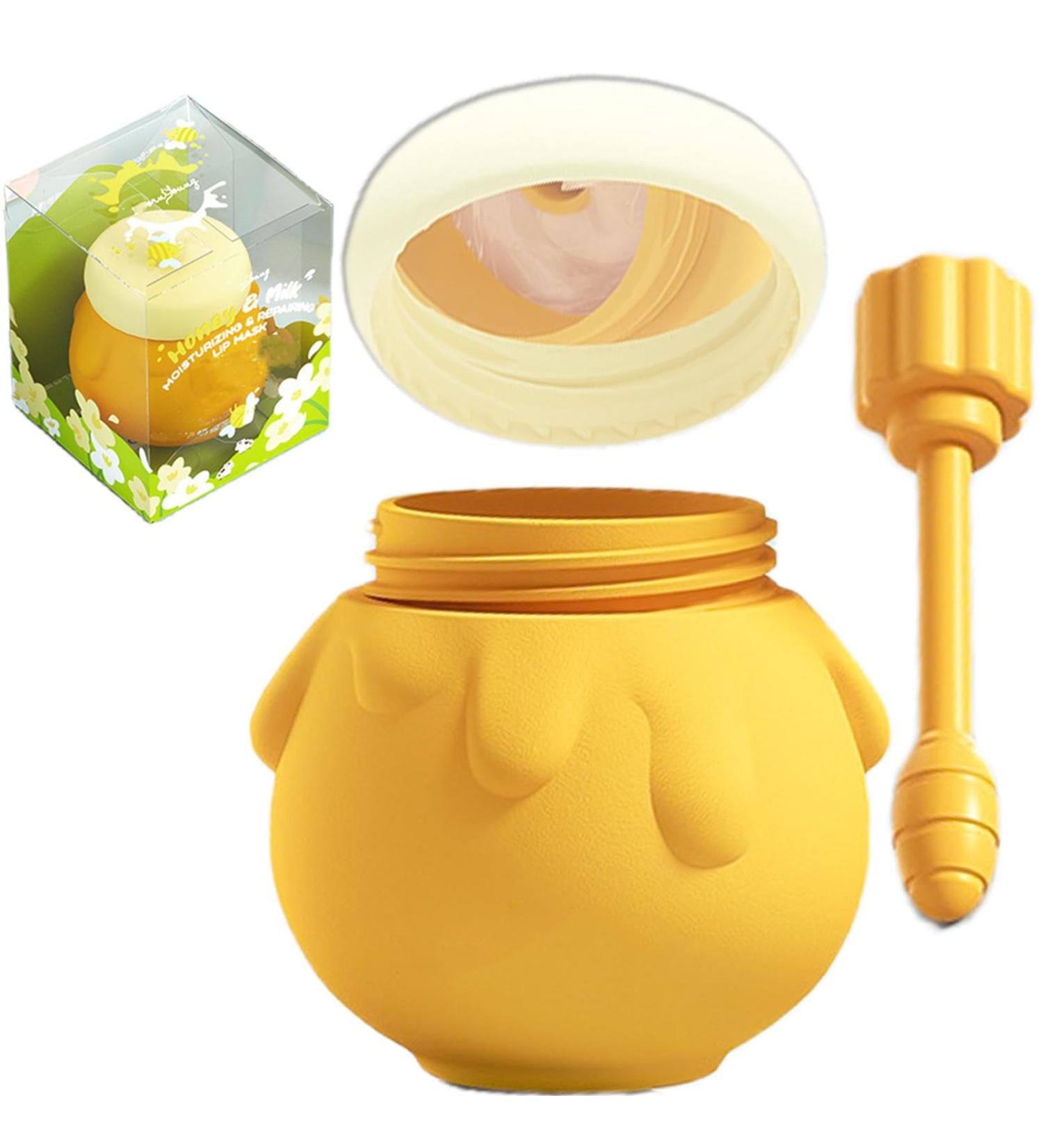 Hydrating Honey Lip Mask - 3-in-1 Balm & Night Treatment for Soft Lips | Milk Lip Masks for Women & Girls - Buy Online on GoSupps.com