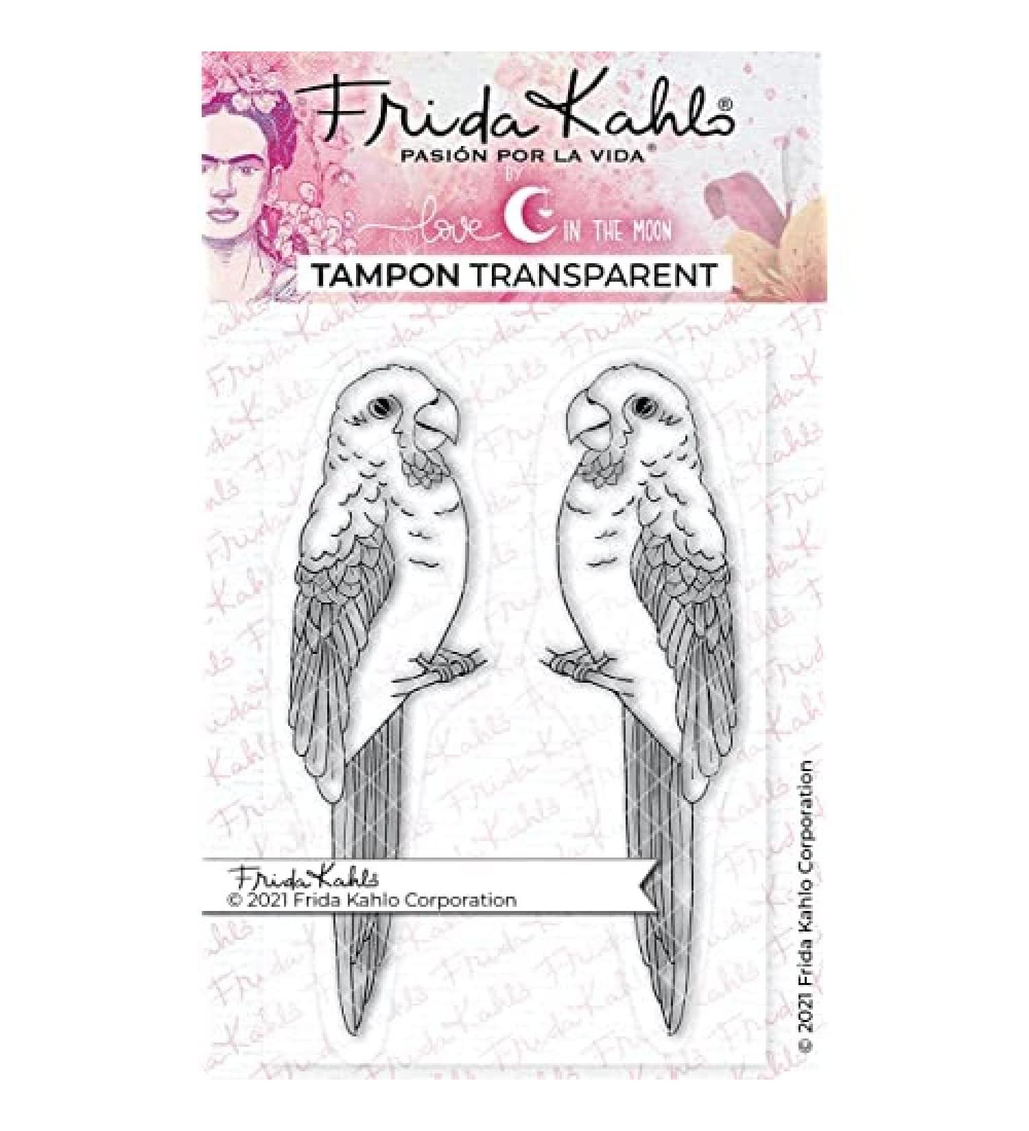 Love in the moon stamp black small