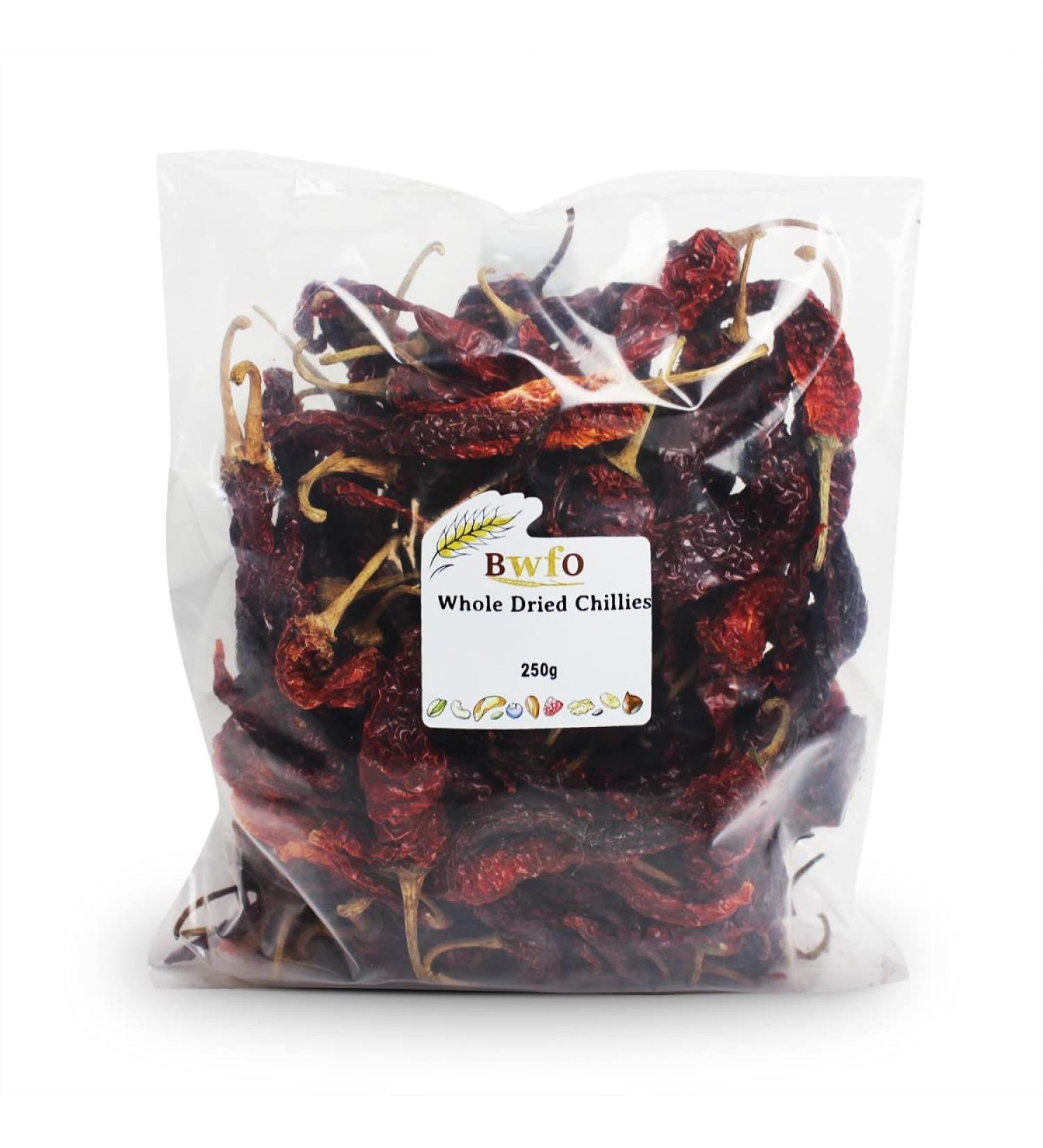 Whole Dried Chillies 250g (BWFO)