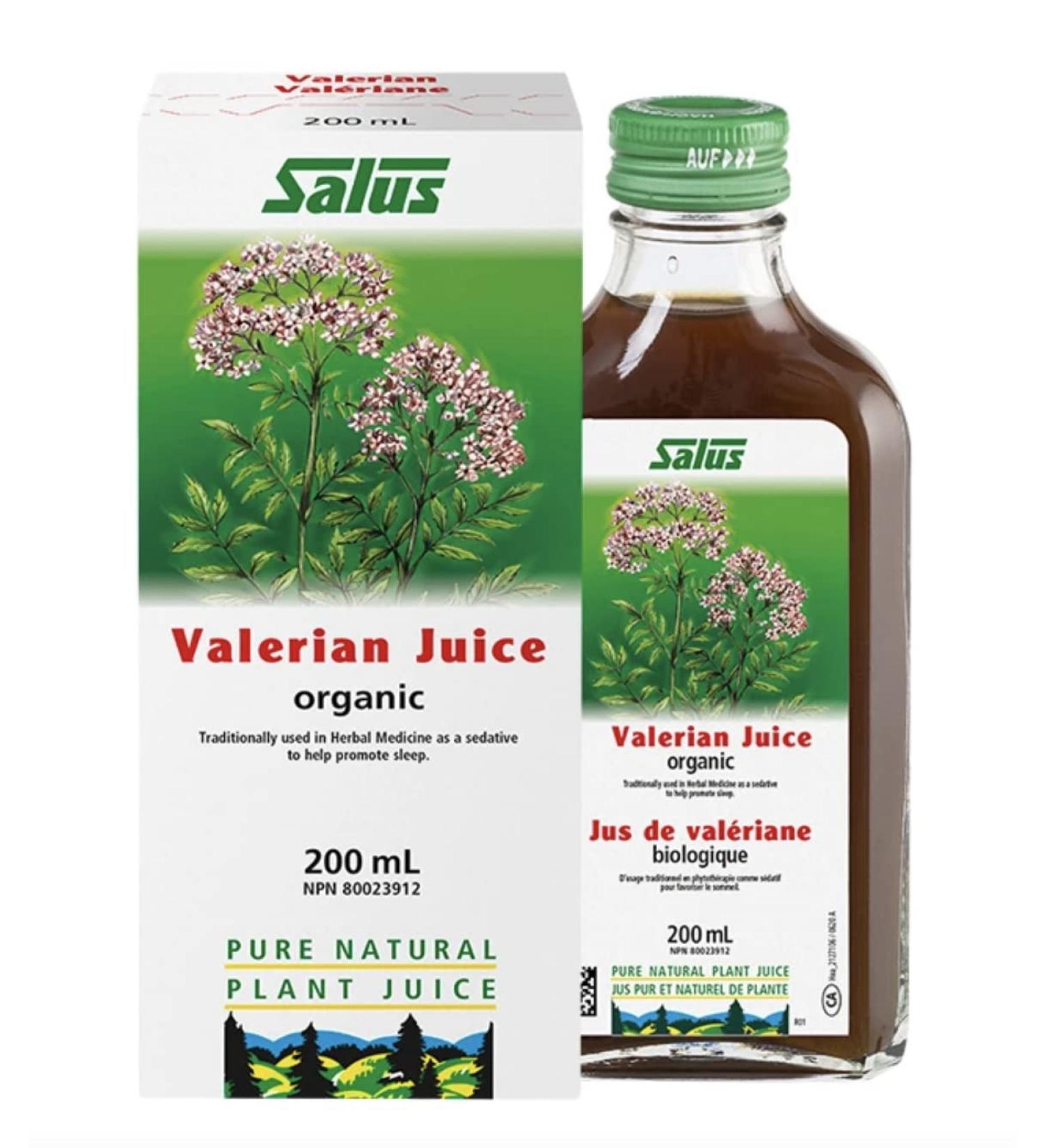Salus Valerian Fresh Plant Juice | Natural Sleep Aid Promotes Deep Sleep and Anxiety Relief | Calming Support| Herbal Supplement Relax Body and Mind | Organic Valerian Root and Herb | Vegan - Buy Online on GoSupps.com
