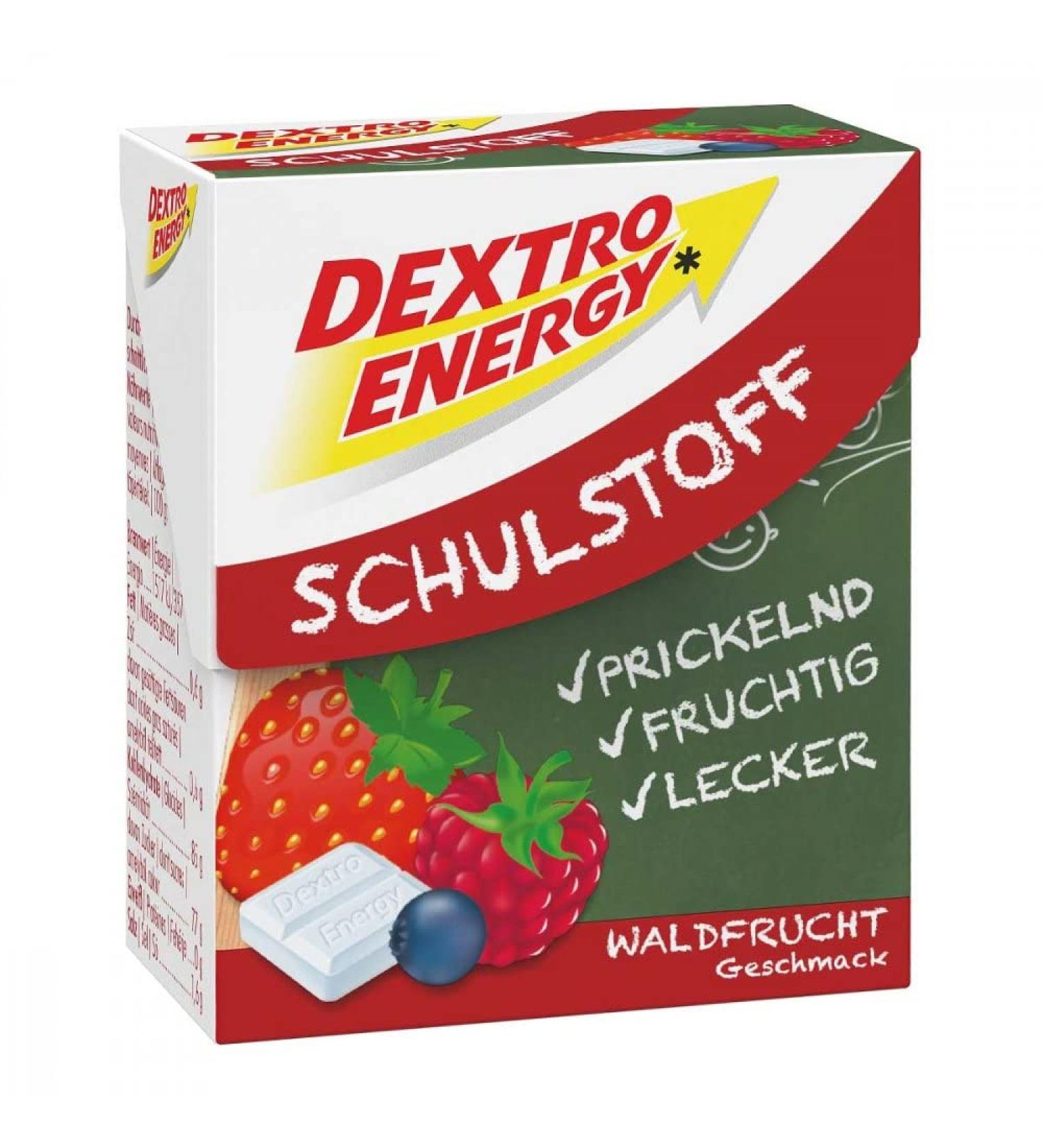 DEXTRO ENERGY Schulstoff T felchen mit Waldfruchtgeschmack 50 g Tablets - Buy Online on GoSupps.com