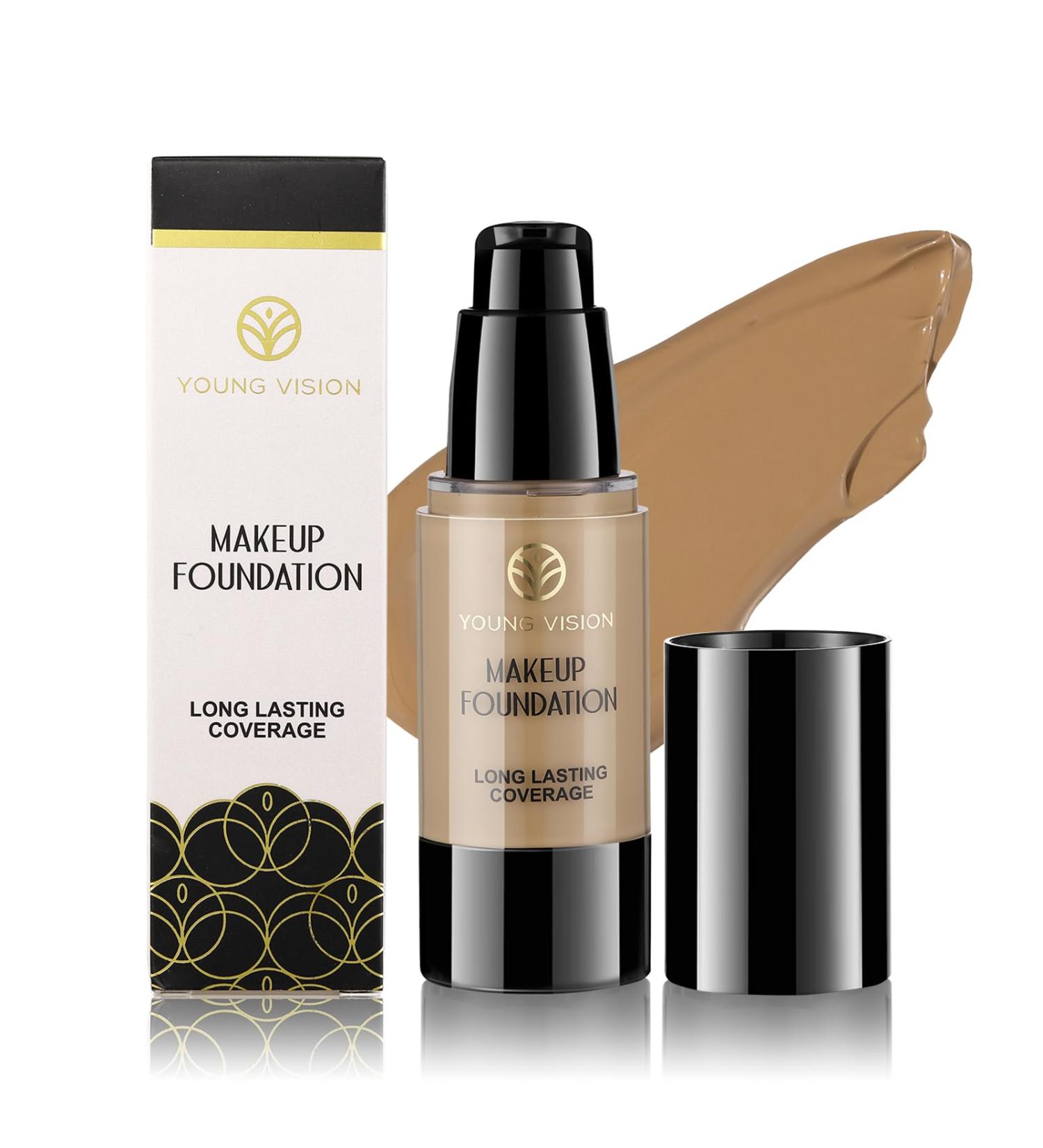 LXZJJM Professional Makeup Foundation with Long-Lasting Coverage Matte Finish Waterproof Formula and High Concealing Power - Ideal for Natural Flawless Makeup Look (04# 30ml/1.02Fl Oz) 30 ml (Pack of 1) 04# - Buy Online on GoSupps.com