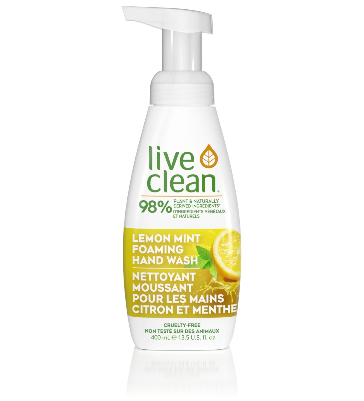 Live Clean Lemon Mint Foaming Hand Soap 13.5 Fl Oz Lemon Mint 13.5 Fl Oz (Pack of 1) - Buy Online on GoSupps.com