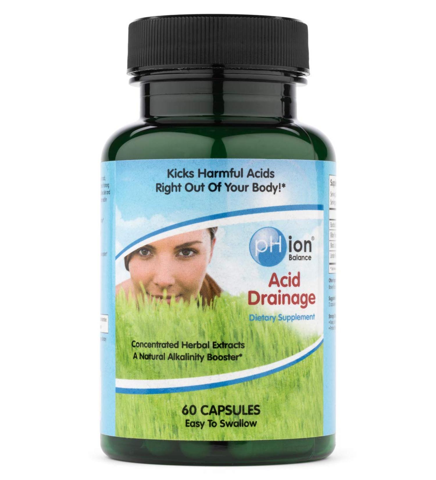 pHion Balance Acid Drainage Capsules 60-Count