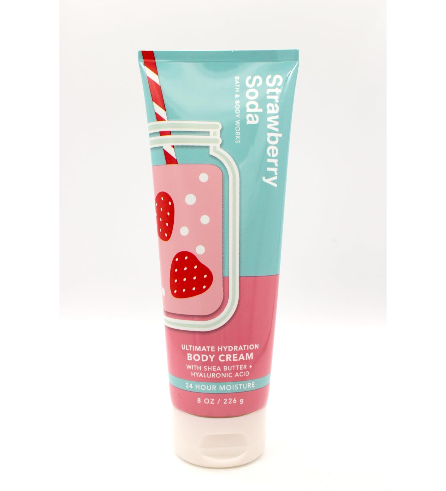 Strawberry Soda Bath and Body Ultimate Hydration Body Cream 8 oz