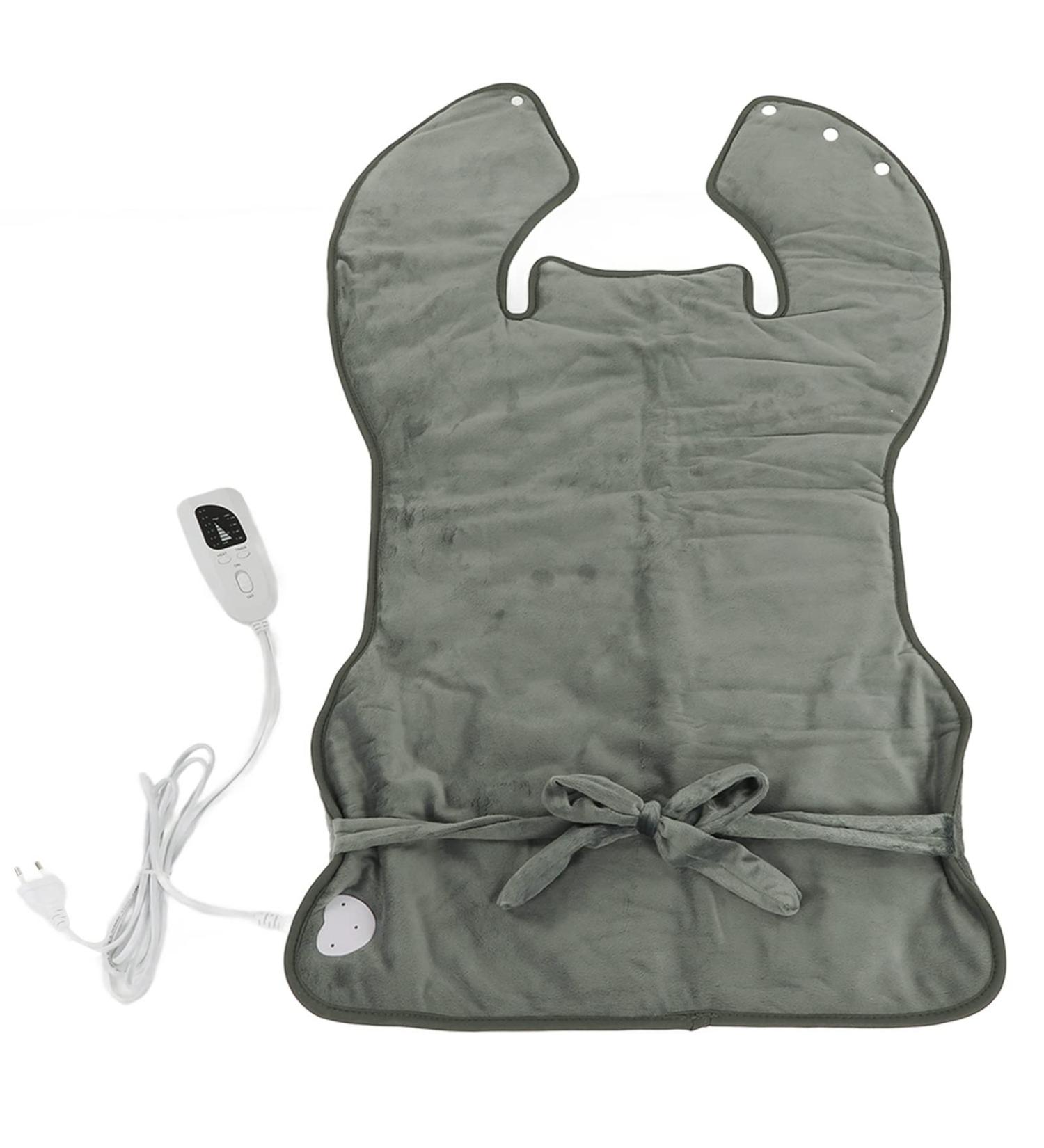 Lantro JS Electrical Heating Pillows - Soft Plush Back Pain Relief with 6 Temperature Settings (Dark Gray 220V EU Plug) - Buy Online on GoSupps.com