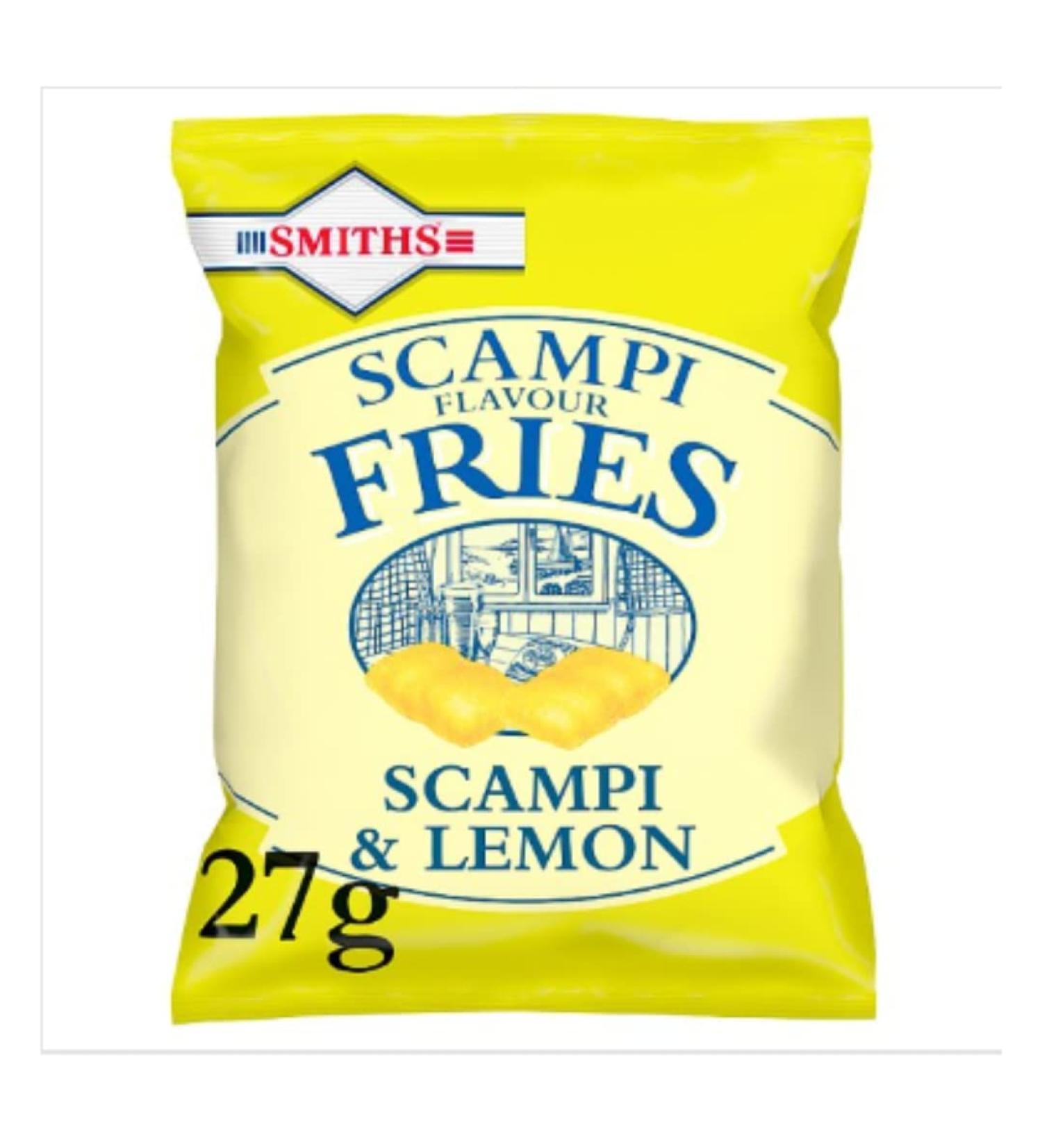 Smiths Scampi & Lemon Snacks 27g x Case of 24