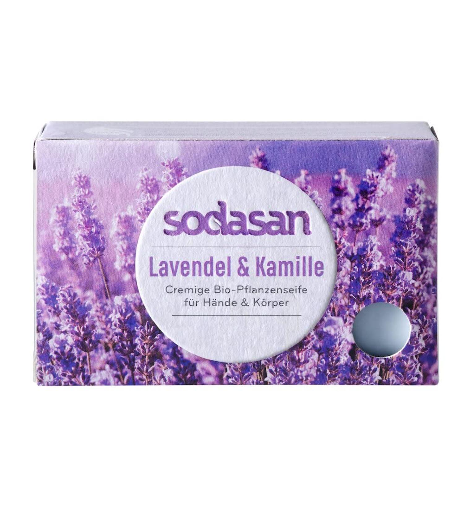 Sodasan Bar Soap Lavender & Chamomile (6 x 100 gr) 100 g (6Pack)