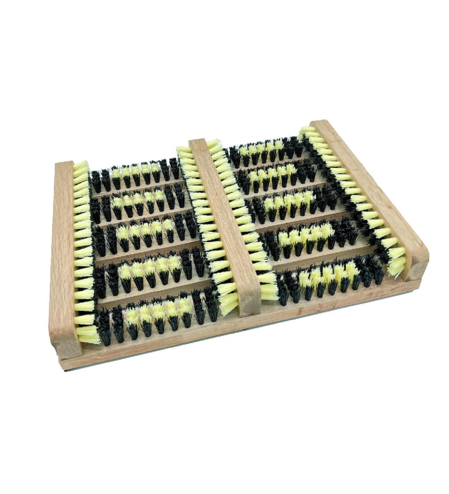 Galvog Boot Scraper Wooden Rub Mat Outdoors | All Weather Heavy Duty Shoe Scrubber Brushes Garden Kitchen Patio Carpet Doormats | Extra Wide Boot Buddy Mud Snow Scrubbing Cleaner - Buy Online on GoSupps.com