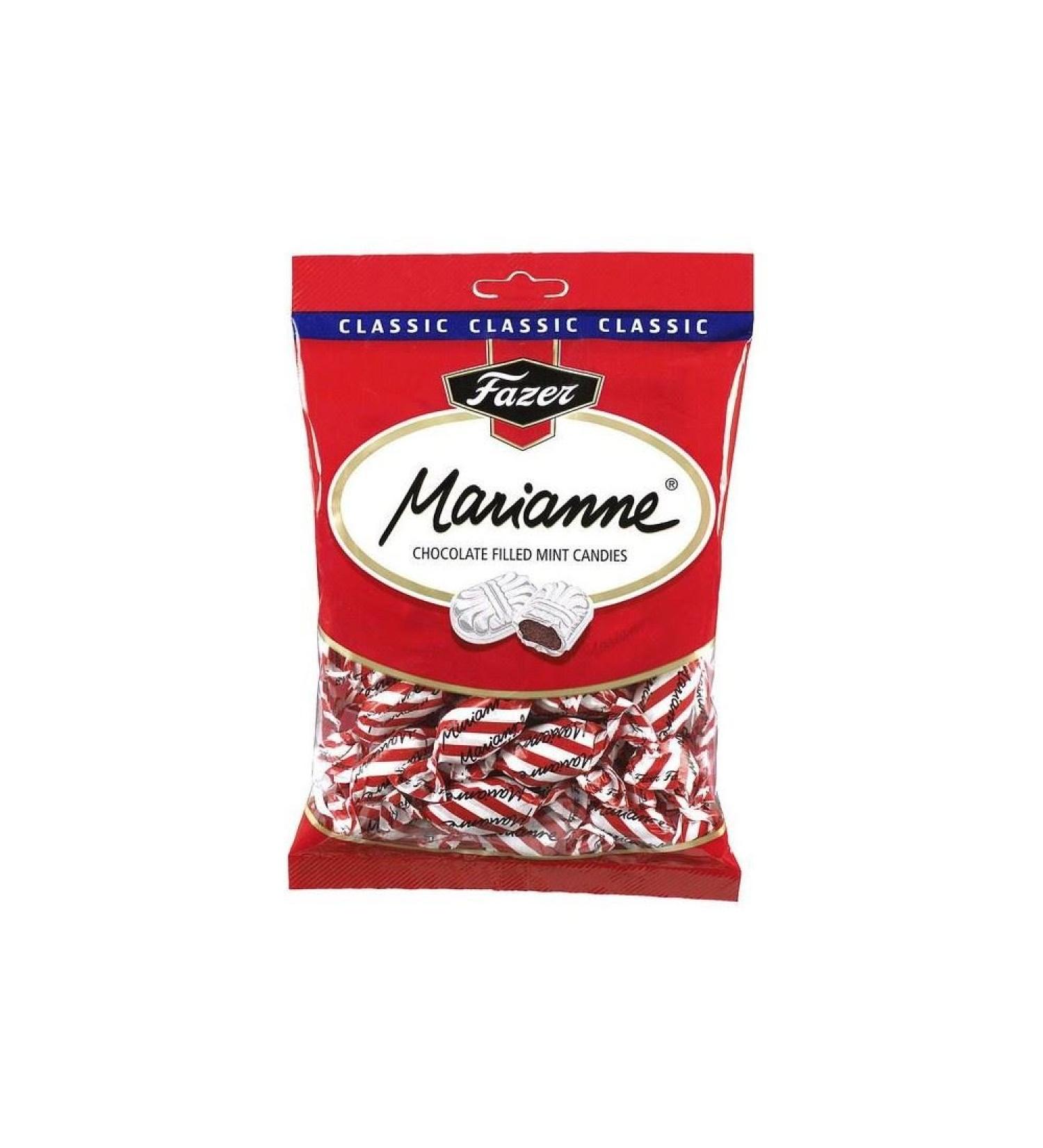 Fazer Marianne - Chocolate filled Mint Bonbons (220g) - Pack of 6