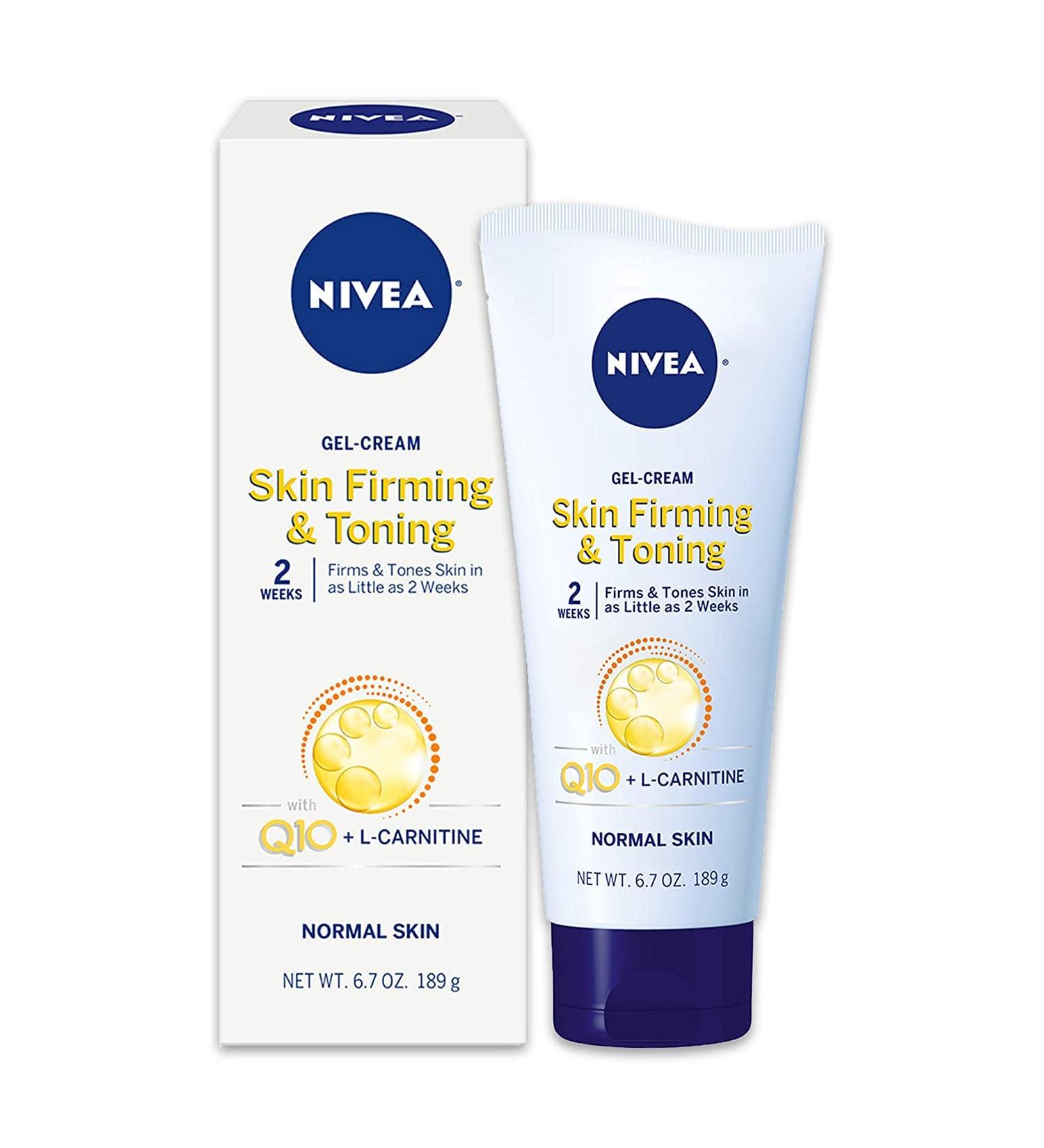 NIVEA Skin Firming & Toning Gel Cream 6.7 Oz - Pack of 2 | Tighten and Tone Your Skin - Buy Online on GoSupps.com