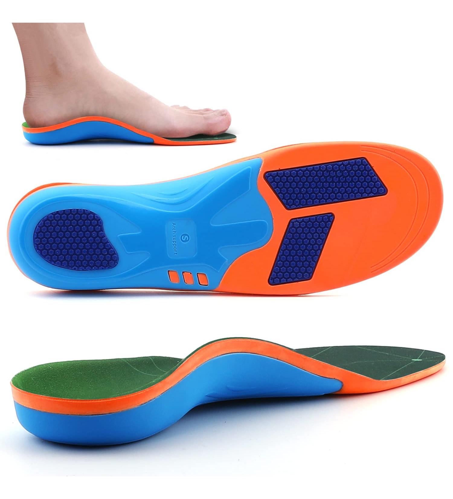 Valsole Orthopedic Insoles for Flat Feet & Heel Spur - Comfort Running Foot Vaults for Men & Women (EU 38-40 | 26cm) - Plantar Fasciitis & Metatarsalgia Relief - Buy Online on GoSupps.com