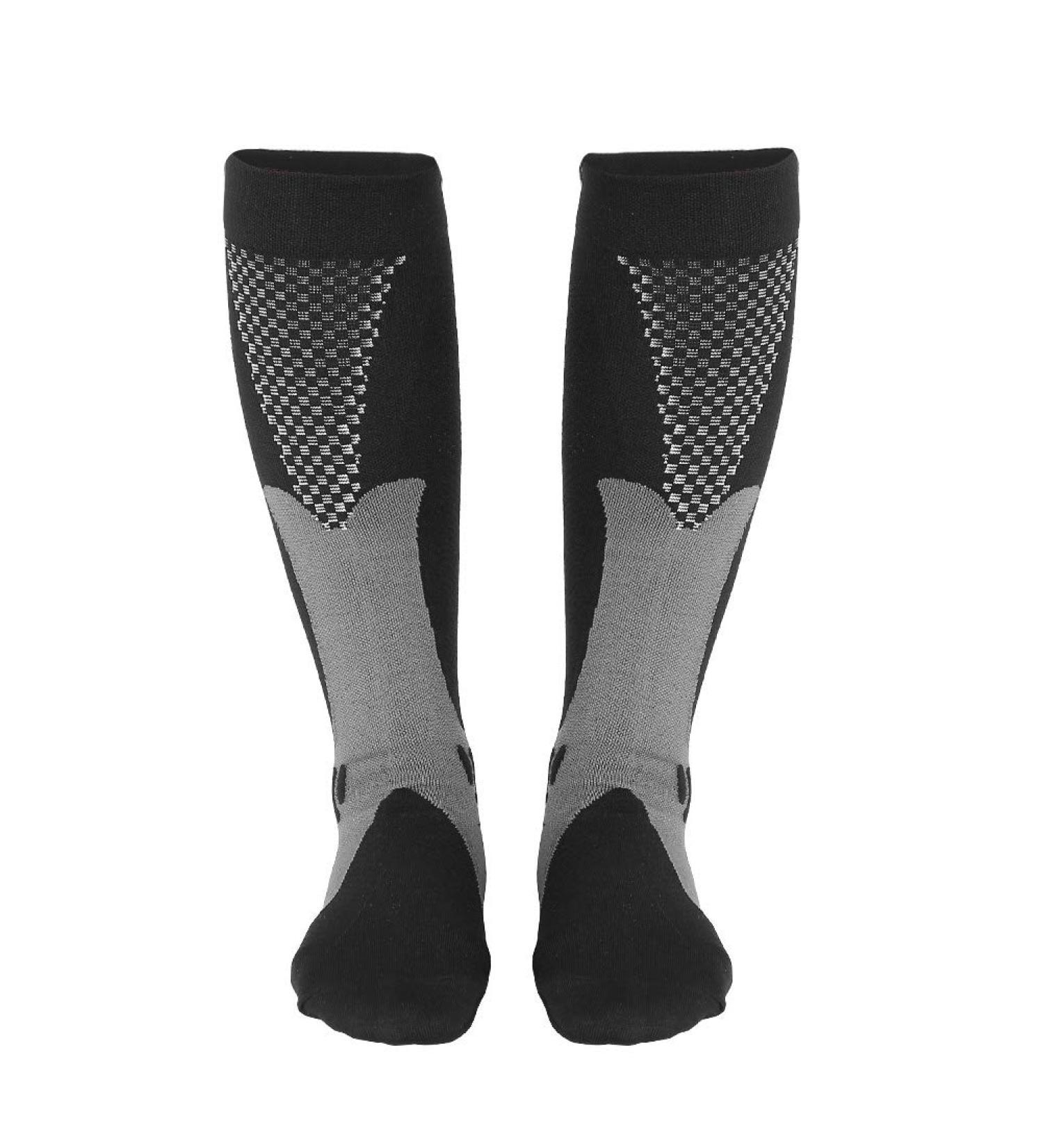 Compression Socks for Leg Support - Breathable Unisex Black Running Basketball Football & Travel Socks (L-XL) - Buy Online on GoSupps.com