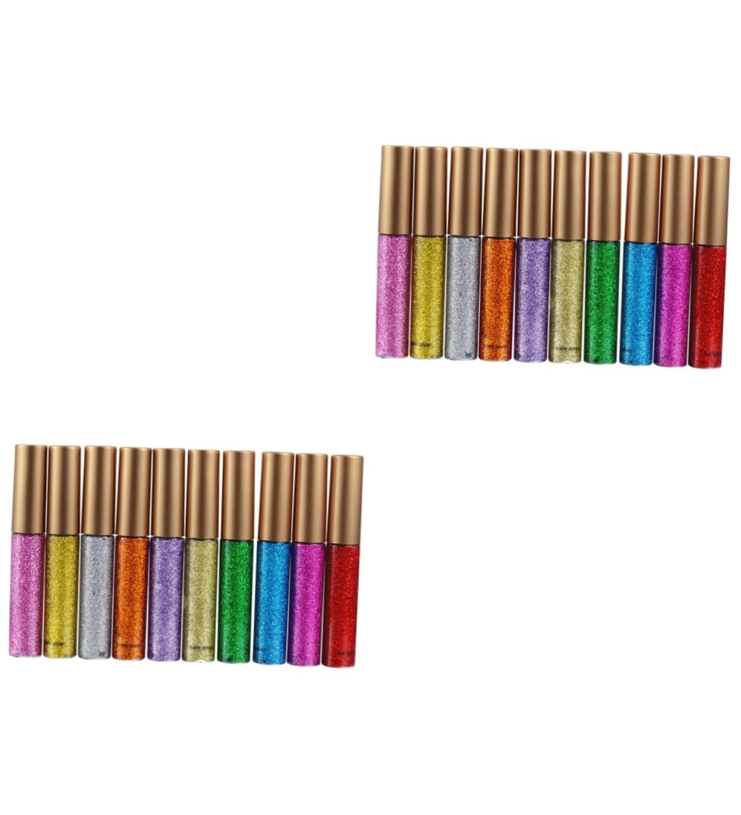 Angoily 20 Pcs Eyeshadow Eyeliner Pencil Liquid Eyeliner Glitter Eyeliner Shinny Eyeliner Eye Shadow Flash - Buy Online on GoSupps.com