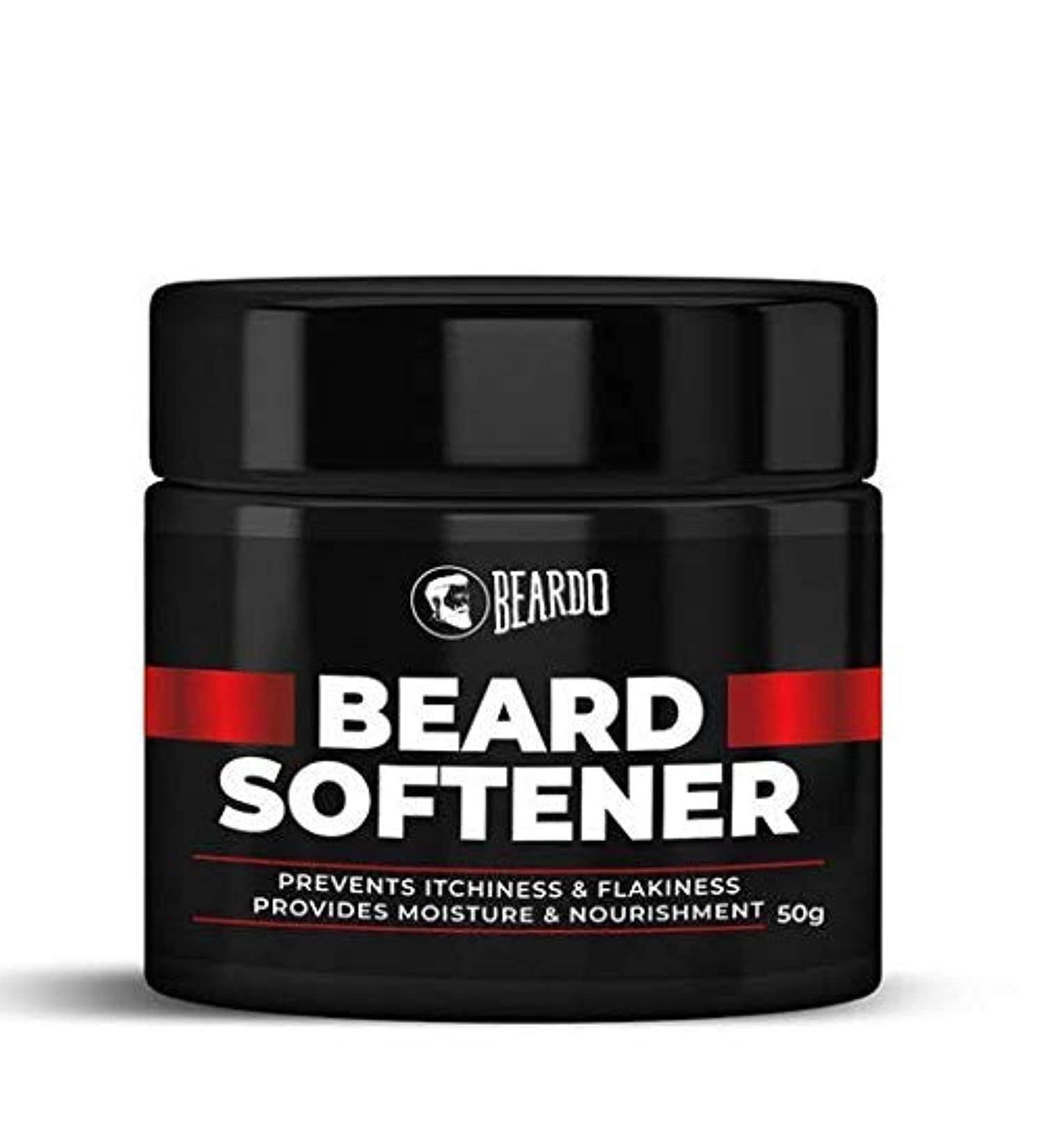 Beardo Beard Softener Cream for Men | Frizz-Free Nourished & Shiny Beard | Vitamin E & Argan Oil | 50g - International Shipping Available - Buy Online on GoSupps.com