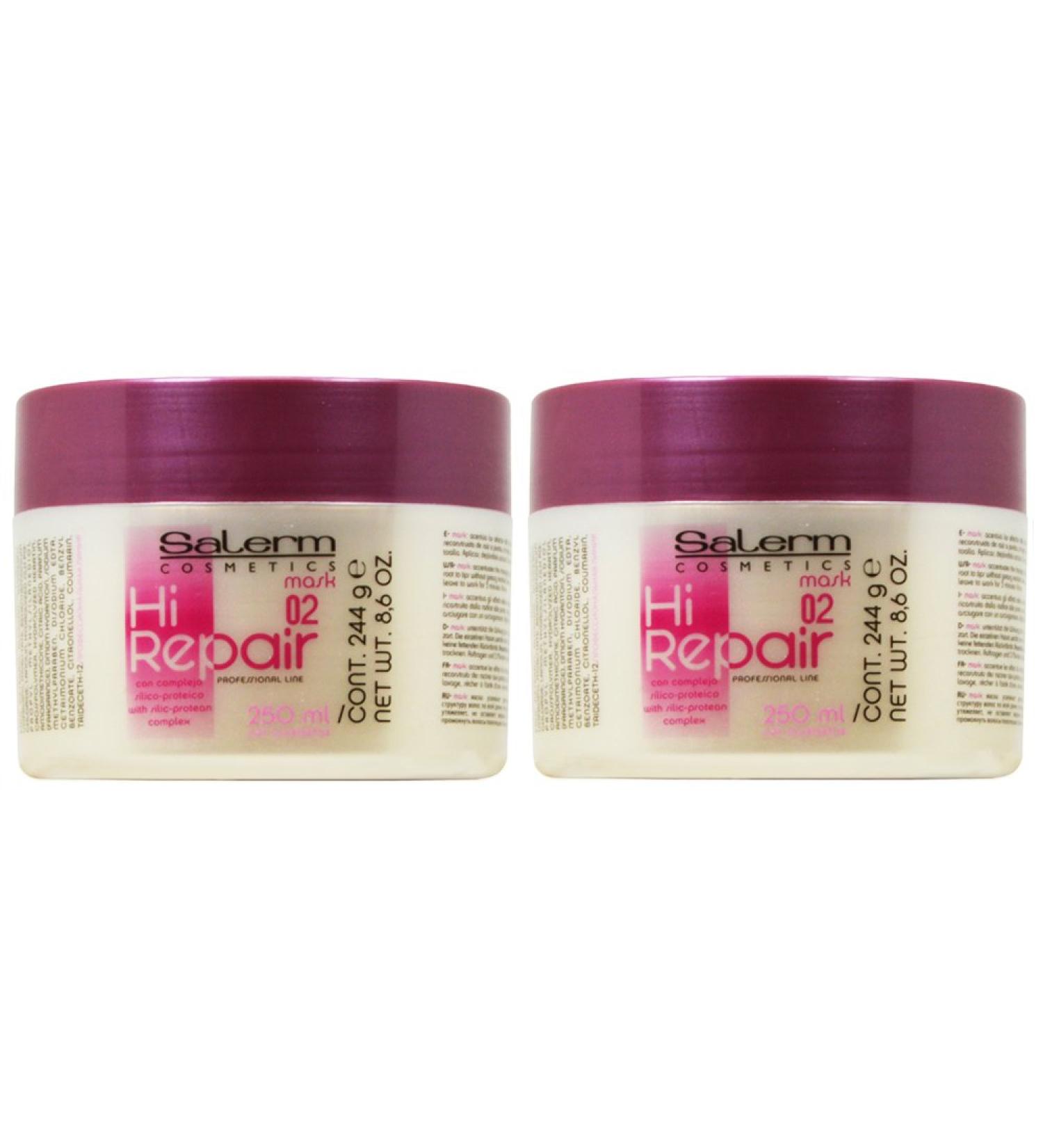 Salerm Hi Repair Mask 8.6oz / 244g Pack of 2