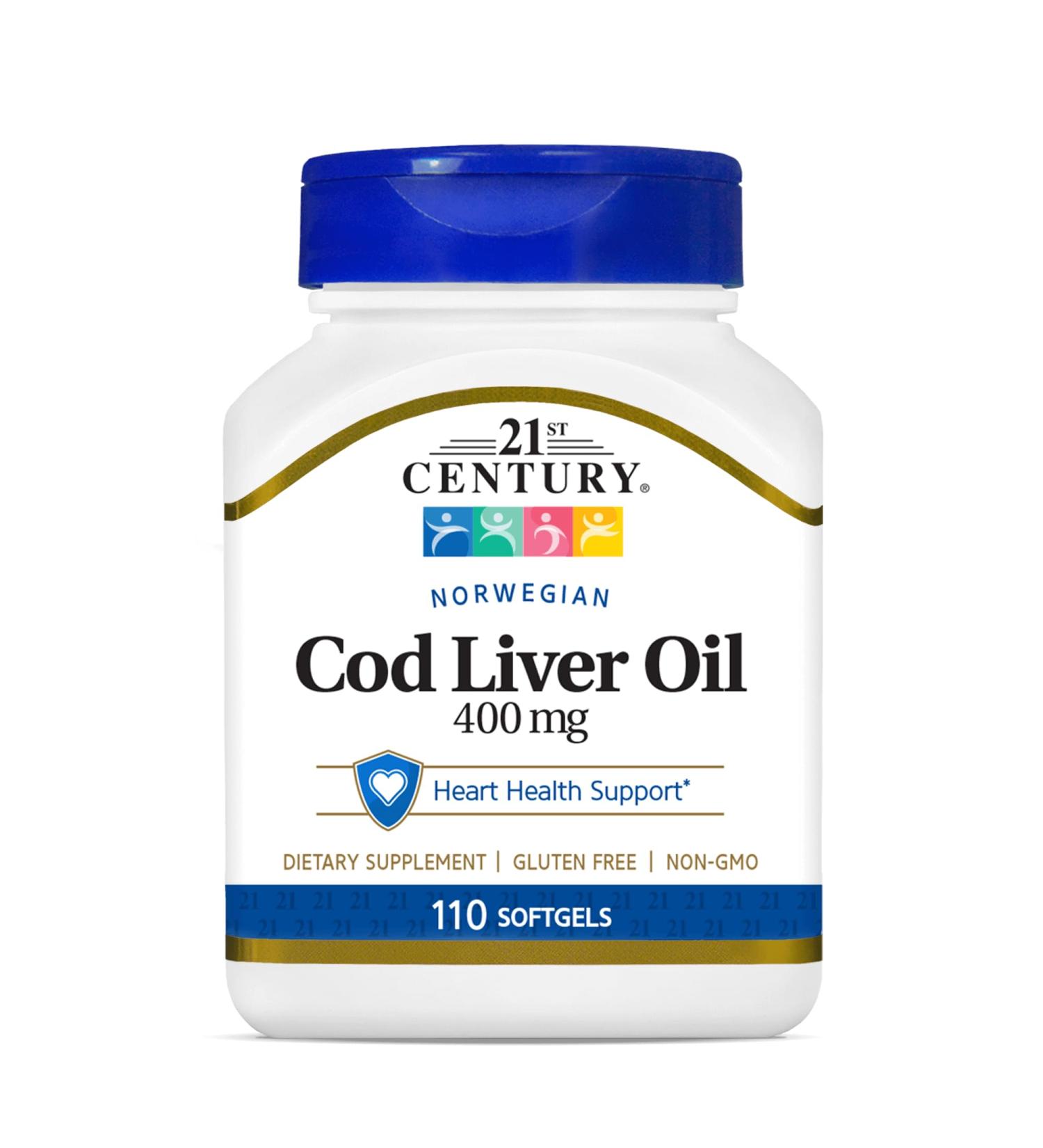 21ST Century Norwegian COD Liver Oil 110 SOFTGELS - Buy Online on GoSupps.com