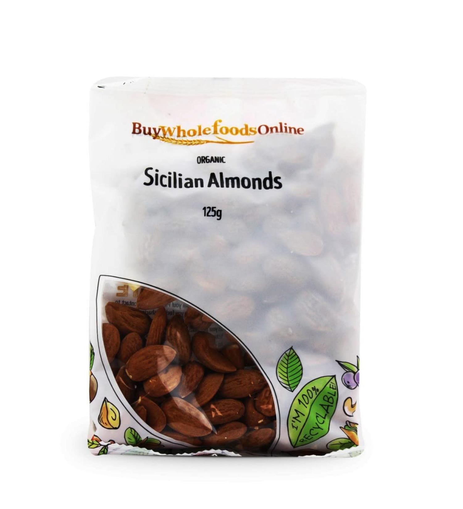 Organic Sicilian Almonds 125g (BWFO)