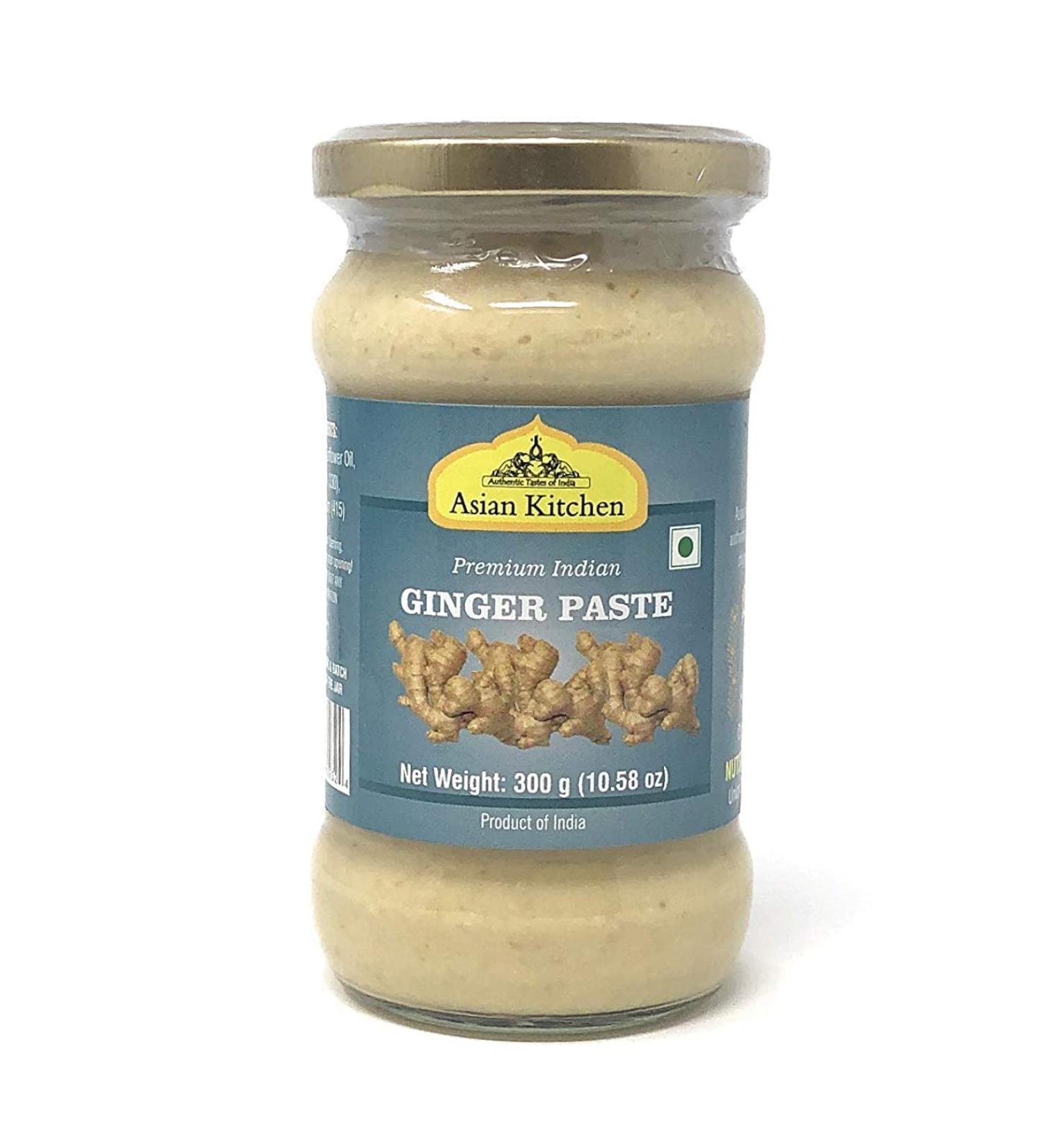 Asian Kitchen Ginger Cooking Paste 10.5oz Glass Jar - Vegan, Gluten Free, NON-GMO - Indian Origin - 10.58 Ounce - Buy Online on GoSupps.com