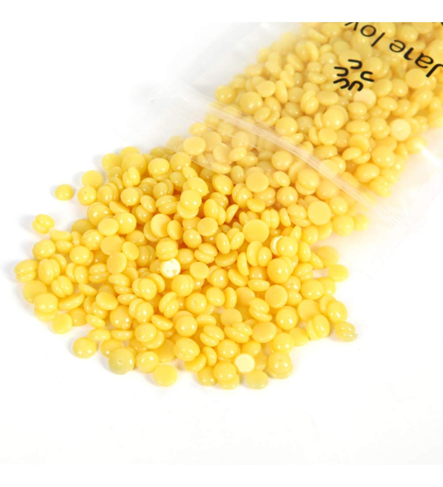Beaupretty Hot Wax Beans Pack - 50g Hard Wax Pearls for Coarse Hair Removal at Home | Light Yellow Armpit & Legs Wax - Buy Online on GoSupps.com