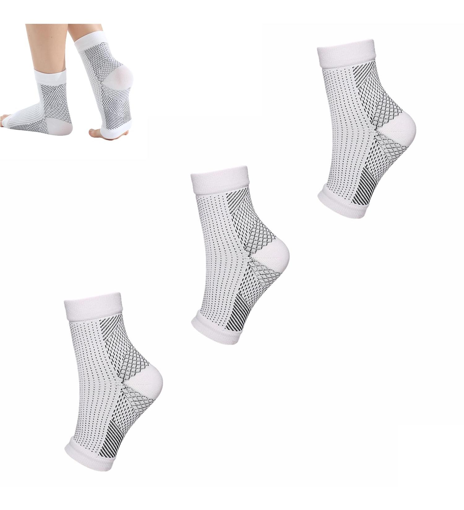 Shop Ccache Stunor & Connecy Neuropathy Socks - Calming Compression Socks for Pain Relief (L-XL 3 Pairs) - International Shipping Available - Buy Online on GoSupps.com