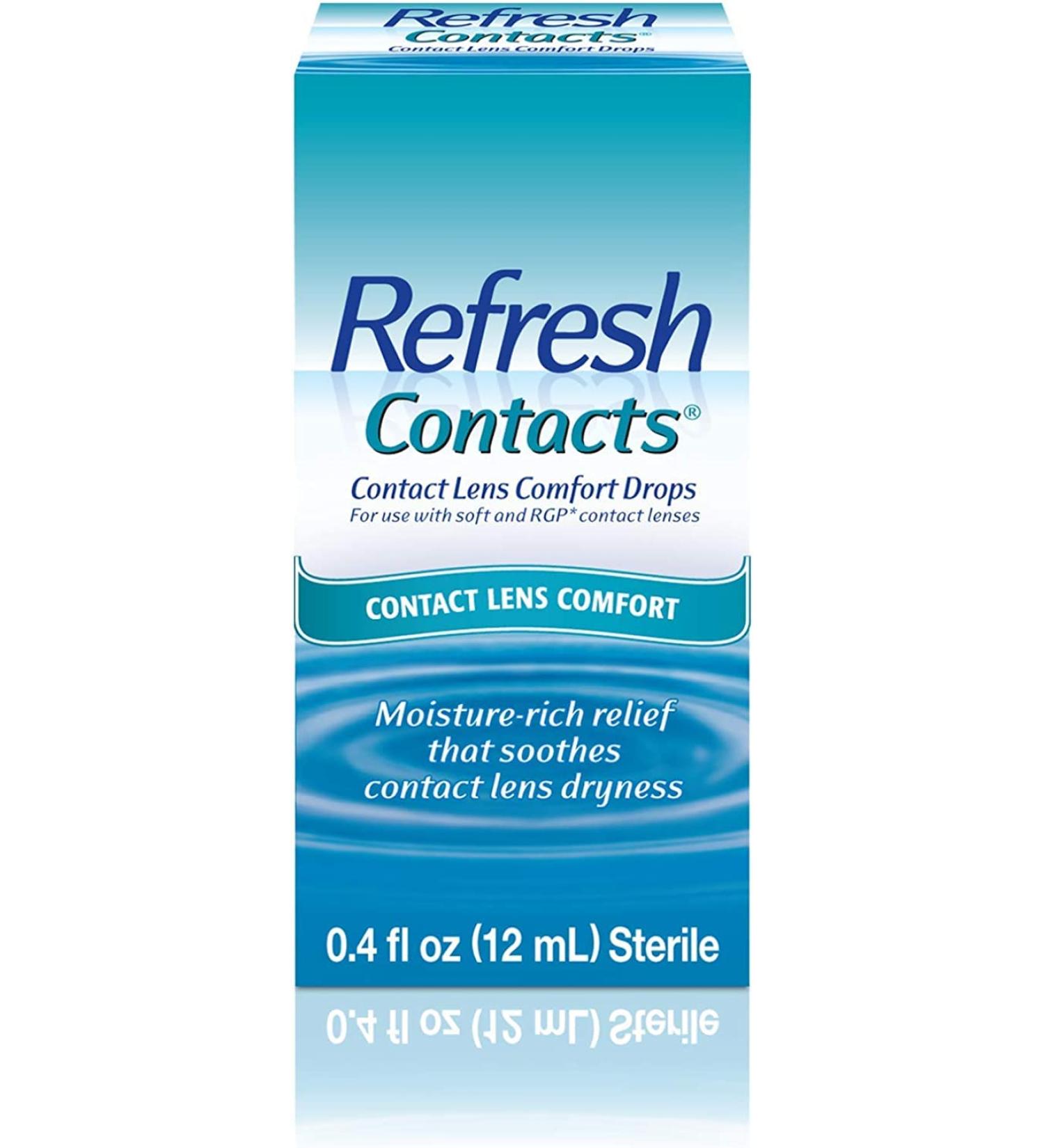 Refresh Contacts Comfort Drops 12ml - Pack of 6 | Fast Relief for Dry Eyes - Buy Online on GoSupps.com
