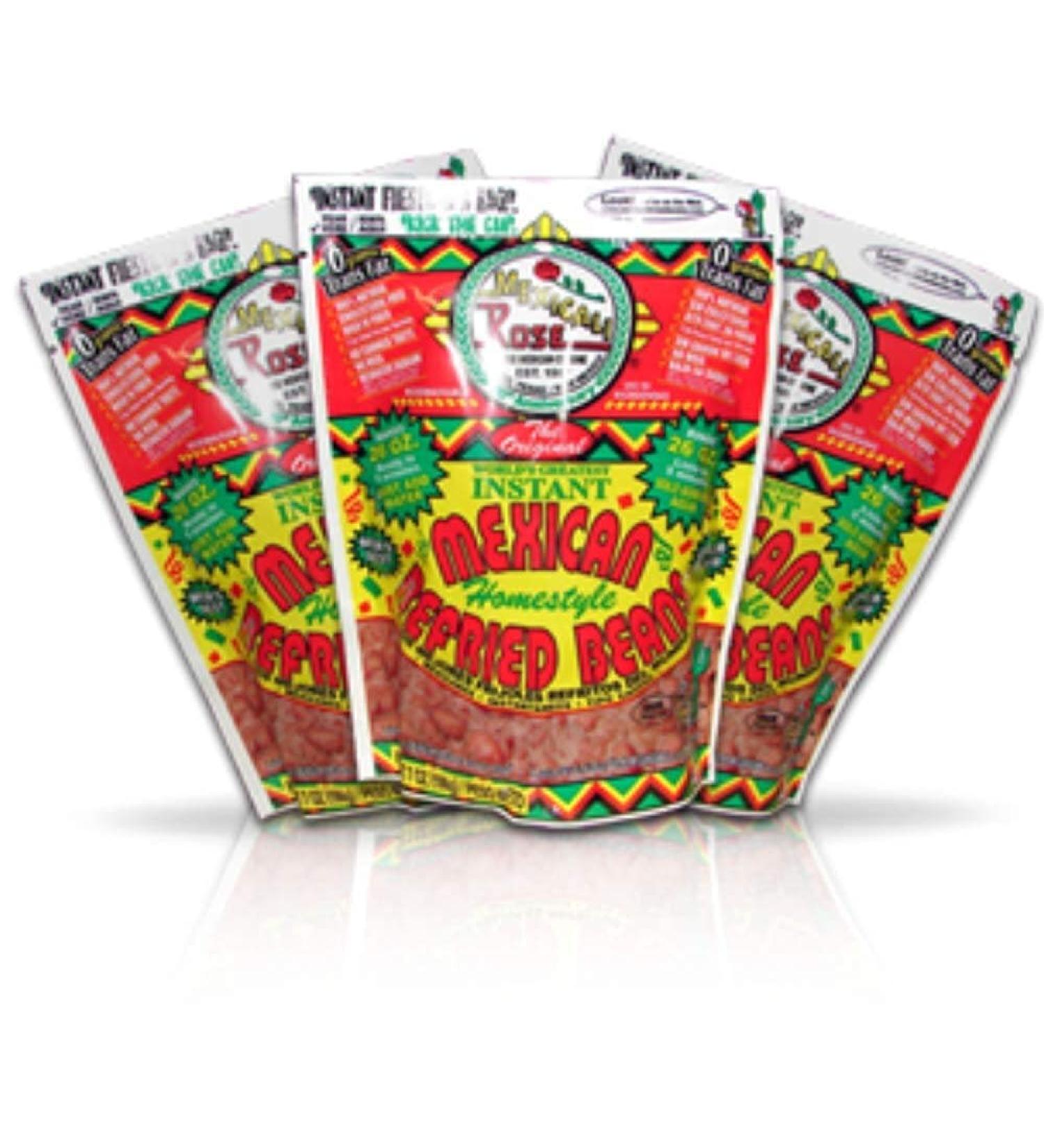 Mexicali Rose Instant Homestyle Refried Beans 7oz (Pack of 3)