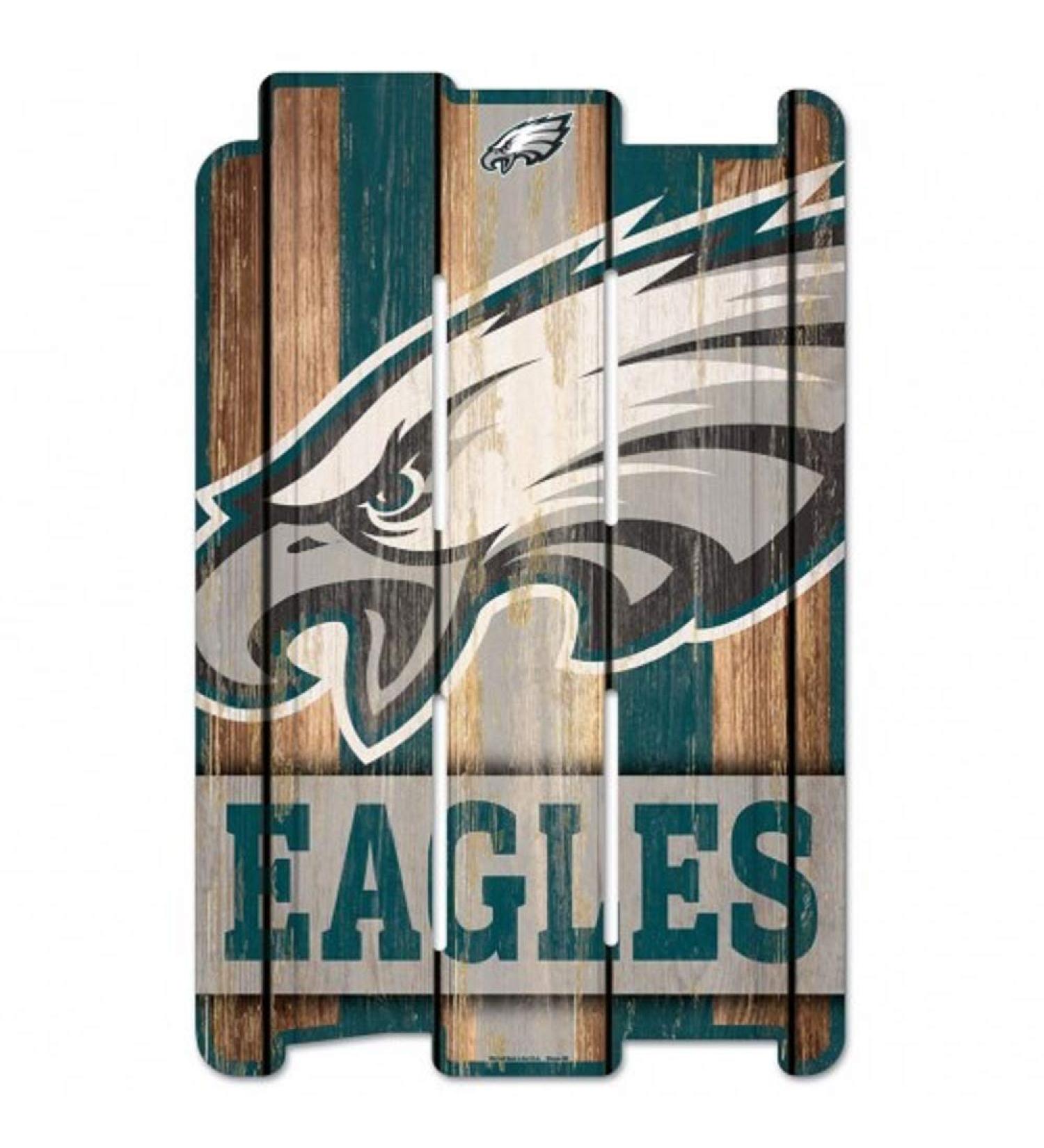 WinCraft NFL New England Patriots Wooden Fence Sign Black