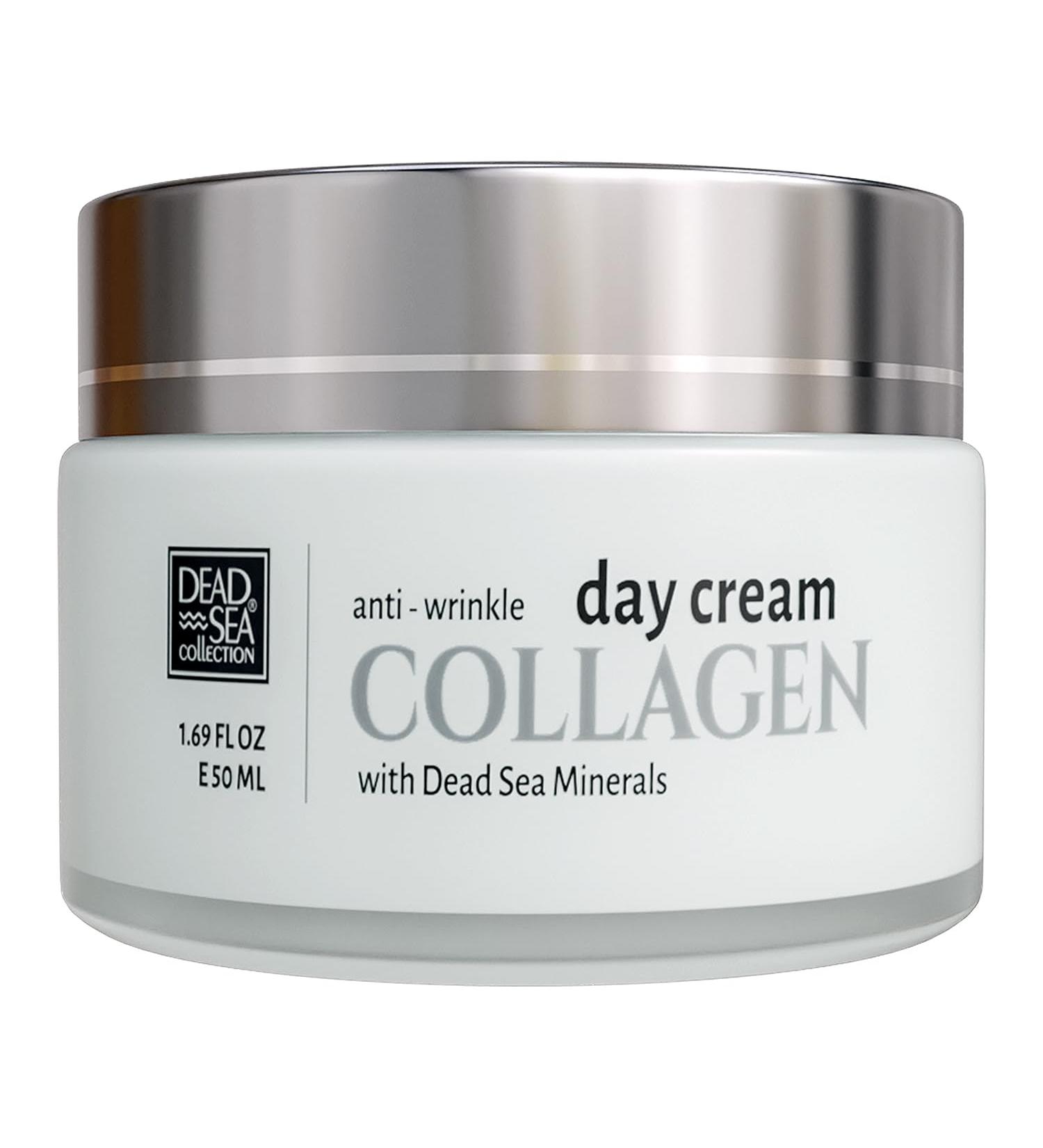 Dead Sea Collection Anti Wrinkle Collagen Day Face Cream - Skin Care Essential Face Cream for Women and Men - 50ml Face Moisturizer for All Skin Types Collagen Boost - Buy Online on GoSupps.com