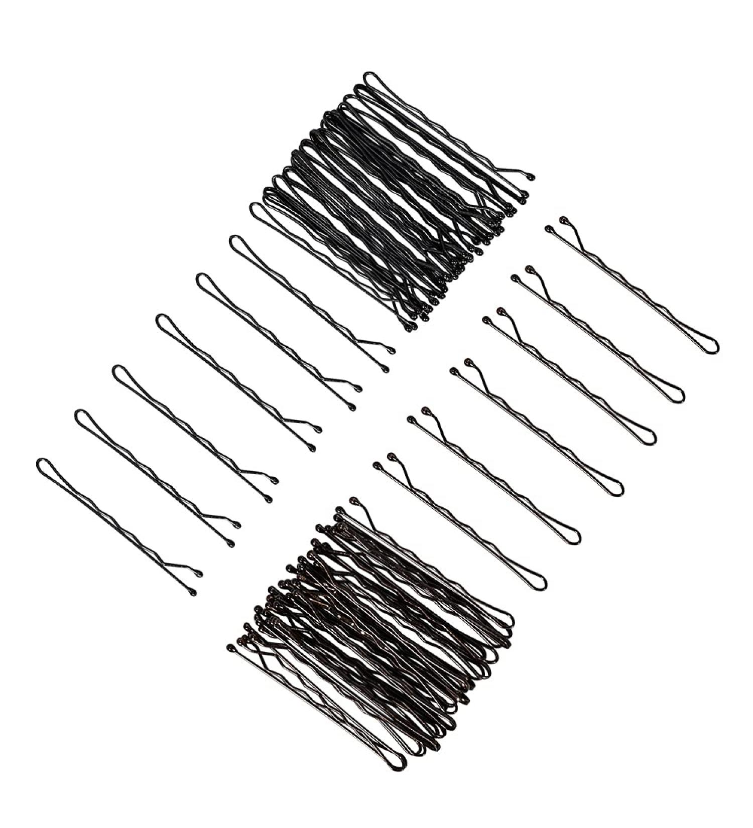 Minihope Bobby Pin Hair Pins - Crimped Black and Brown 2 Inches - 120 Count - Buy Online on GoSupps.com