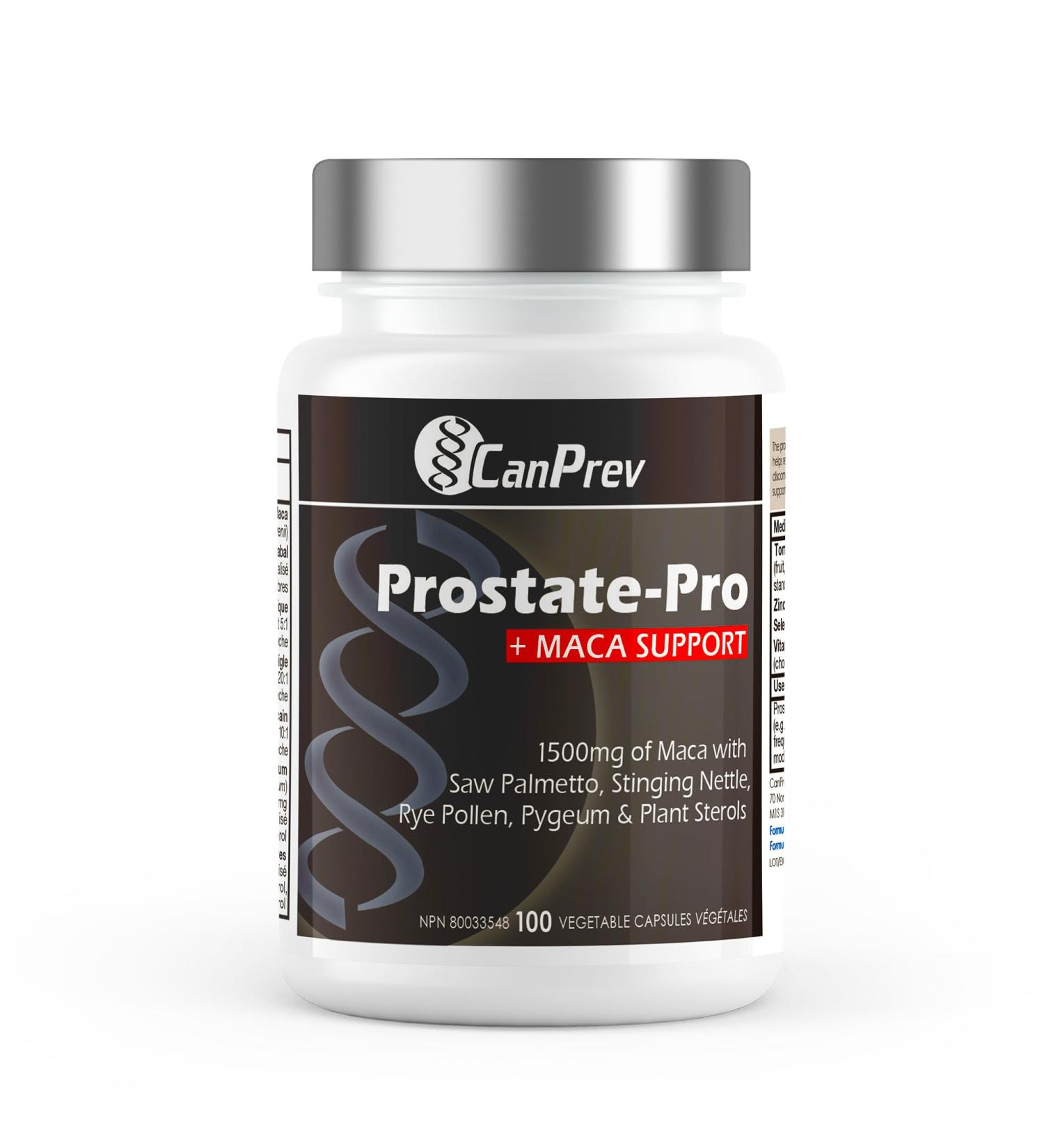CanPrev Prostate-Pro + Maca Support | 100 v-caps l Supports Optimal Prostate Health l With Vitamin D3 & Zinc Citrate - Buy Online on GoSupps.com